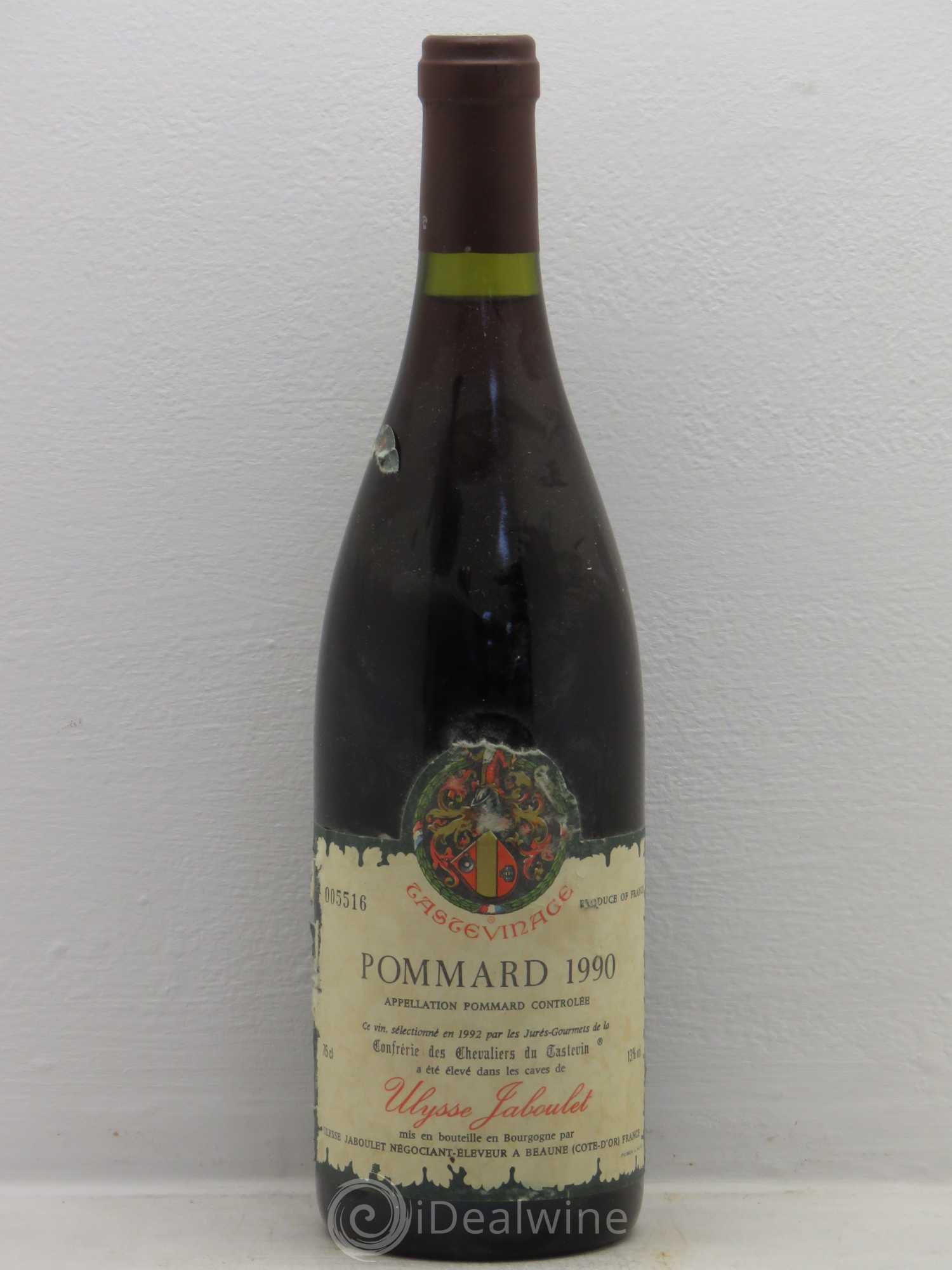 Pommard Ulysse Jaboulet Tastevinage 1990 - Posten von 1 Flasche - 0