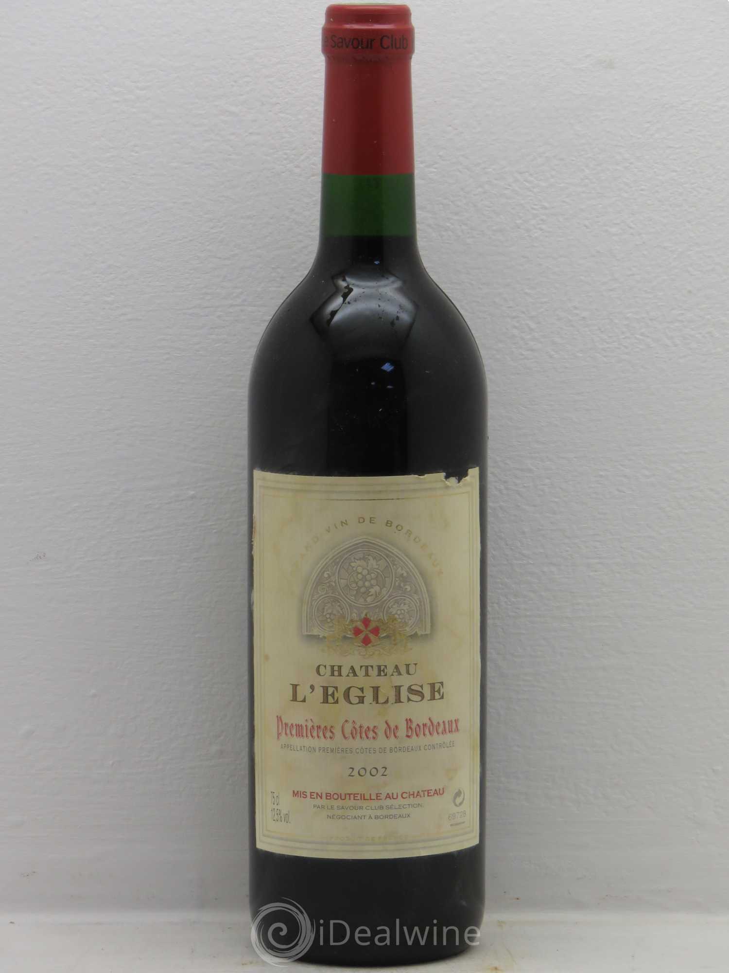 Bordeaux Chateau l'Eglise (sans prix de réserve) 2002 - Posten von 1 Flasche - 0
