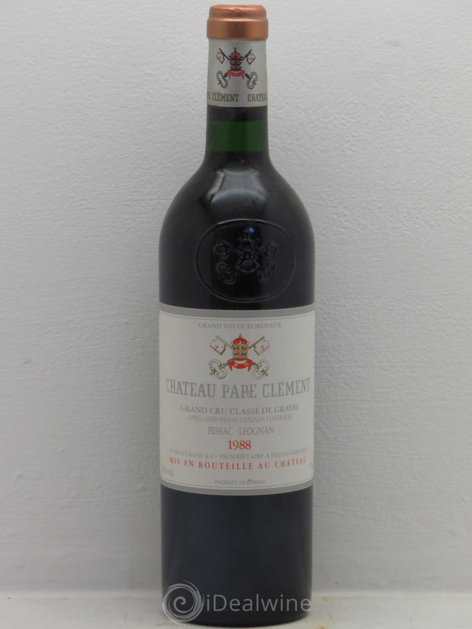 Château Pape Clément Cru Classé de Graves 1988 - Lot de 6 bouteilles - 0