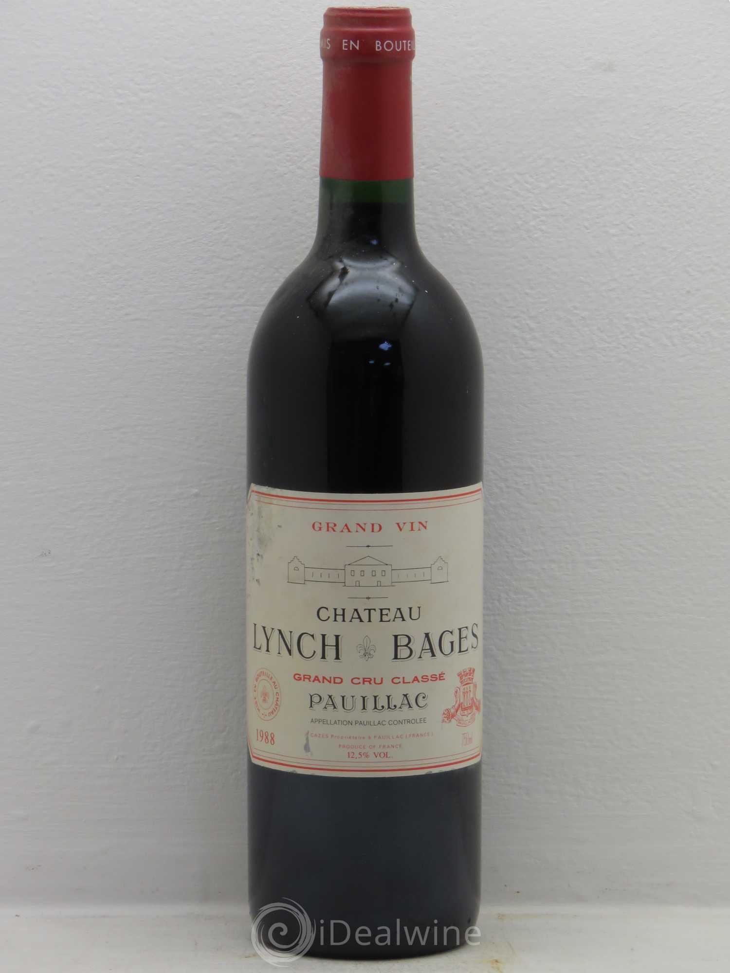 Château Lynch Bages 5ème Grand Cru Classé 1988 - Lot de 1 bouteille - 0