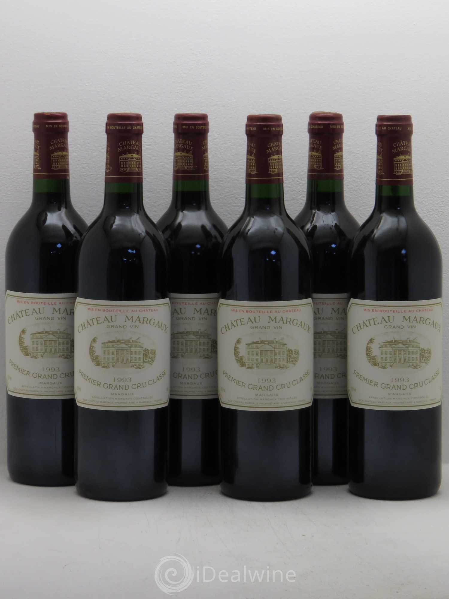 Château Margaux 1er Grand Cru Classé 1993 - Lot de 6 bouteilles - 0