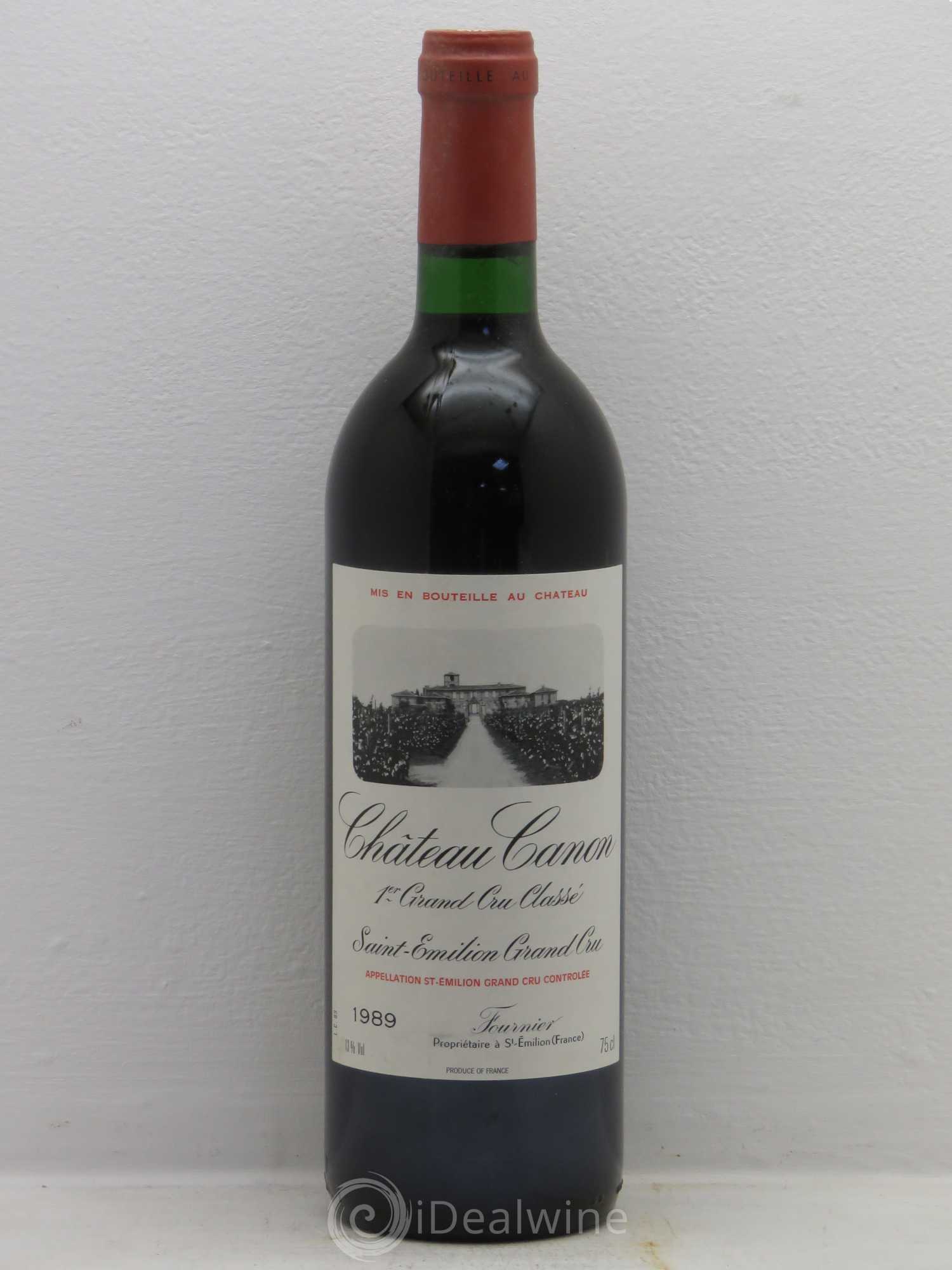 Château Canon 1er Grand Cru Classé B 1989 - Lot de 1 bouteille - 0