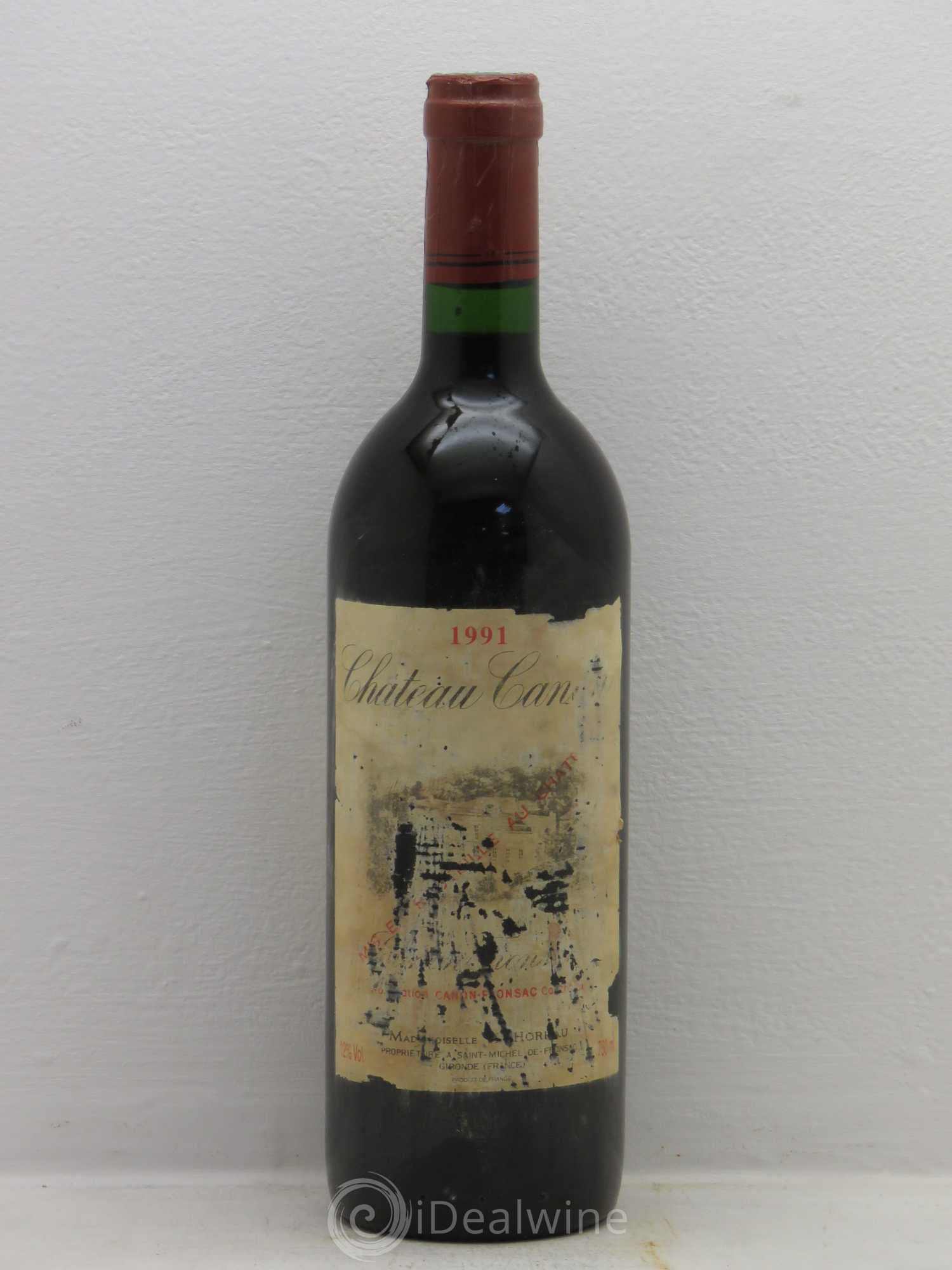 Canon-Fronsac Château Canon 1991 - Lot de 1 bouteille - 0