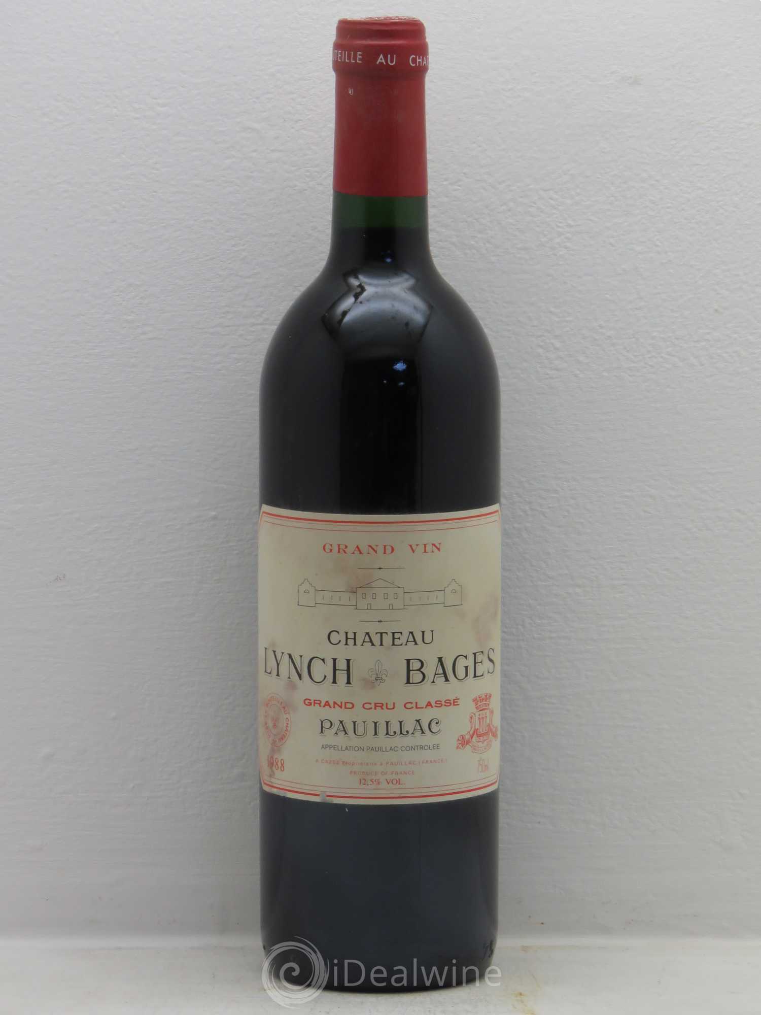 Château Lynch Bages 5ème Grand Cru Classé 1988 - Lot de 6 bouteilles - 0