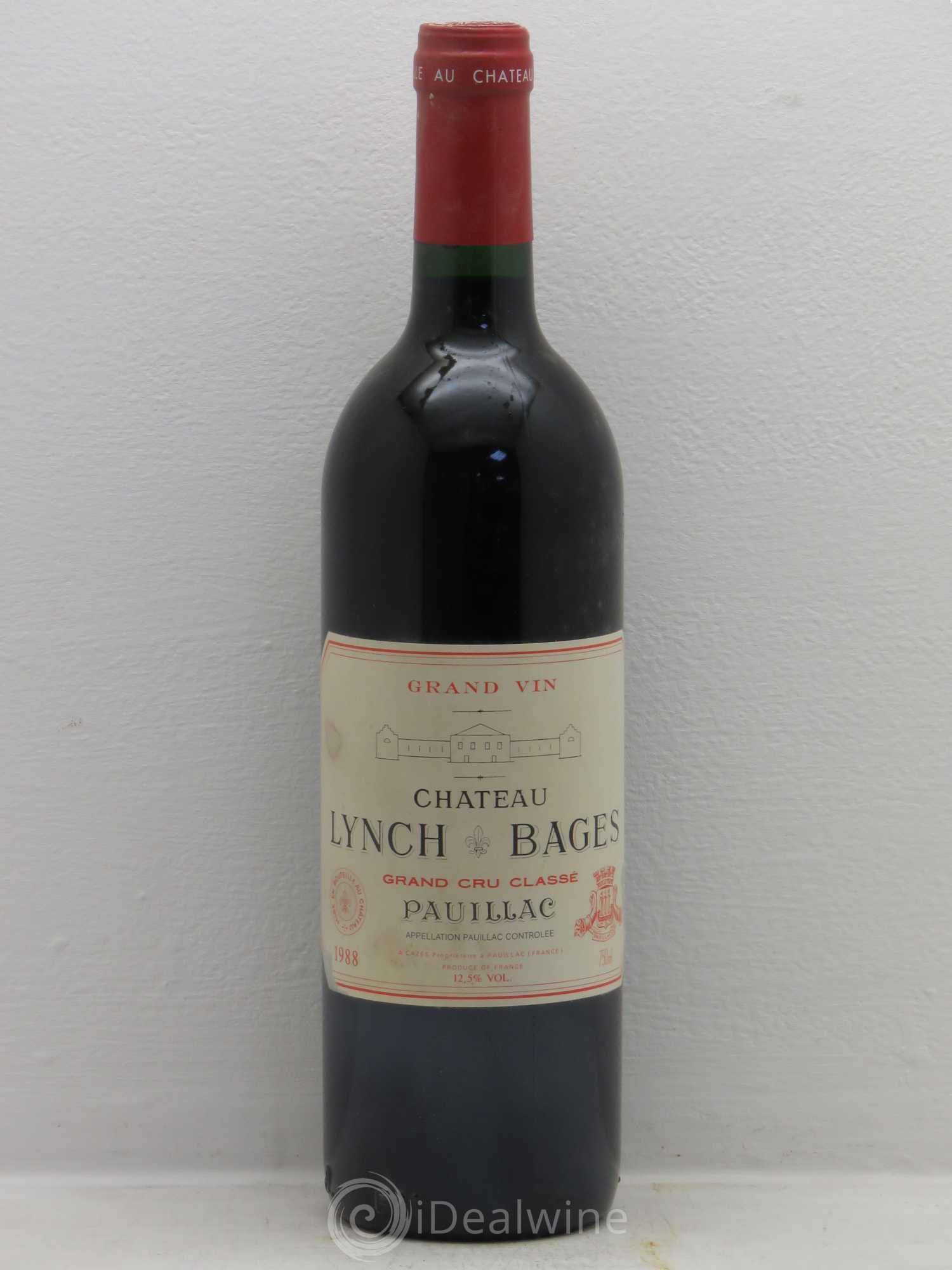 Château Lynch Bages 5ème Grand Cru Classé 1988 - Lot de 1 bouteille - 0