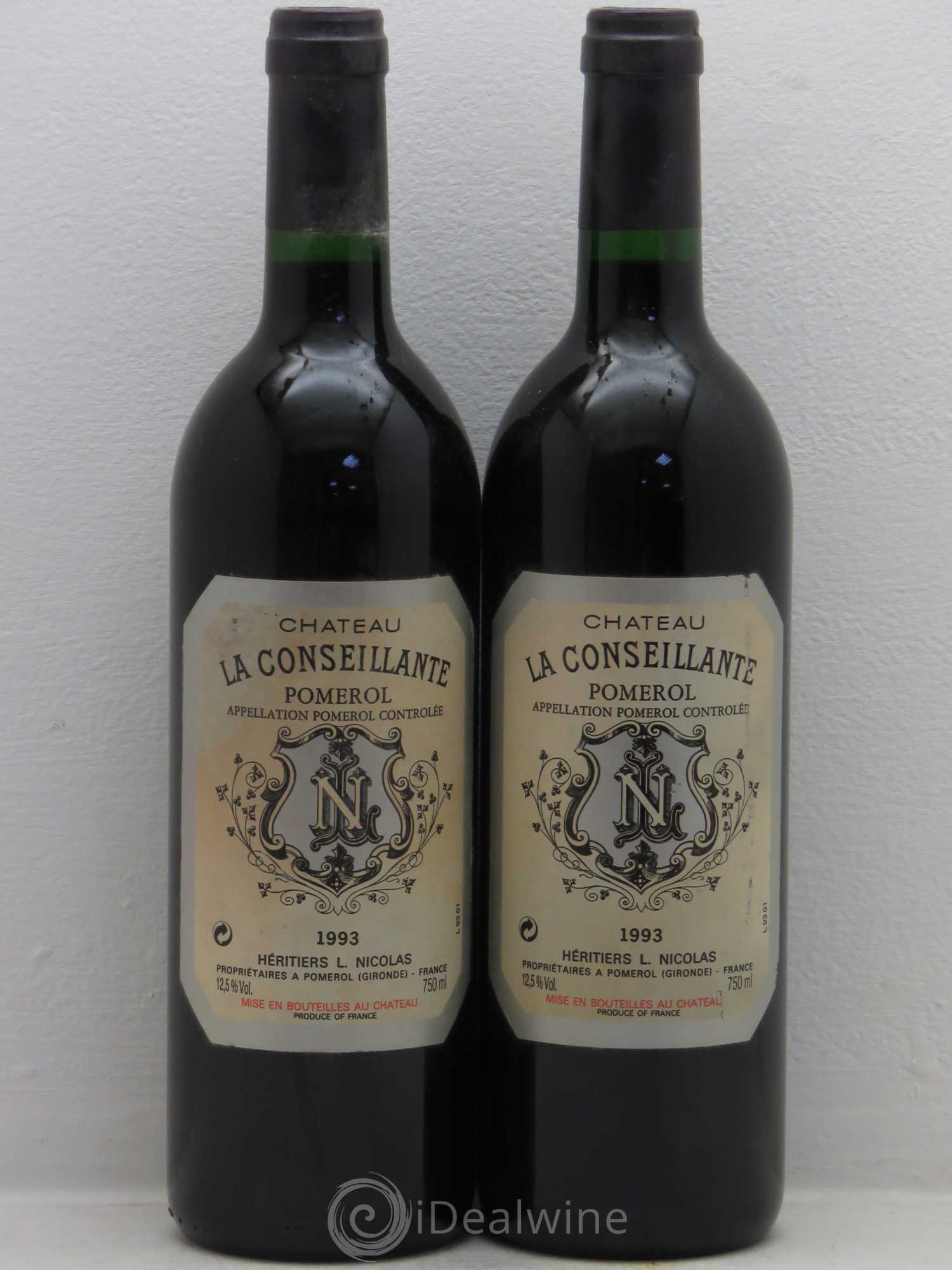 Château la Conseillante 1993 - Lot de 2 bouteilles - 0