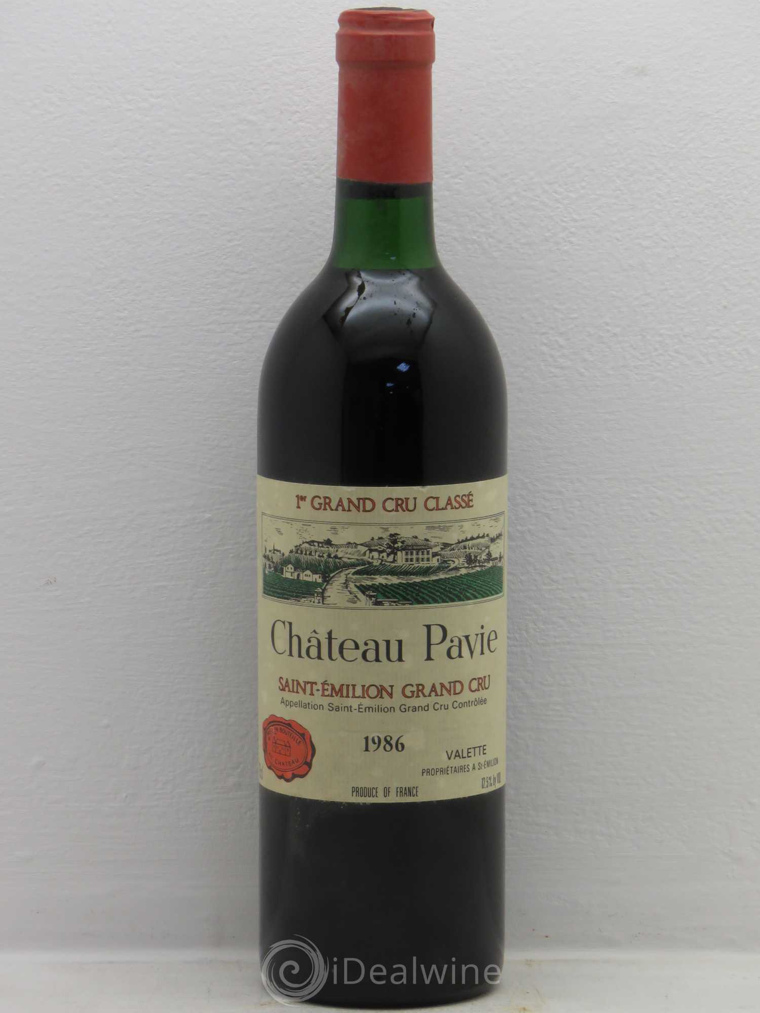 Château Pavie 1er Grand Cru Classé A 1986 - Lot de 1 bouteille - 0