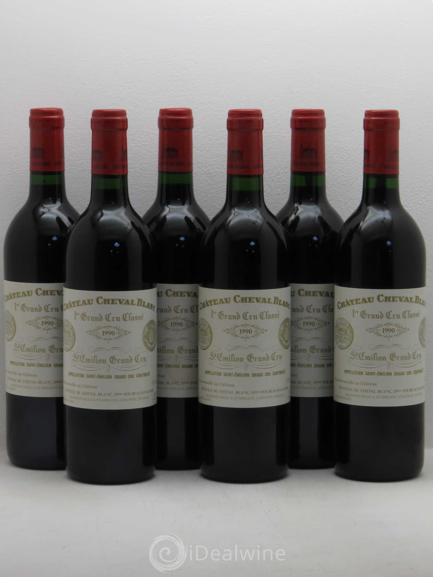 Château Cheval Blanc 1er Grand Cru Classé A 1990 - Lot de 6 bouteilles - 0