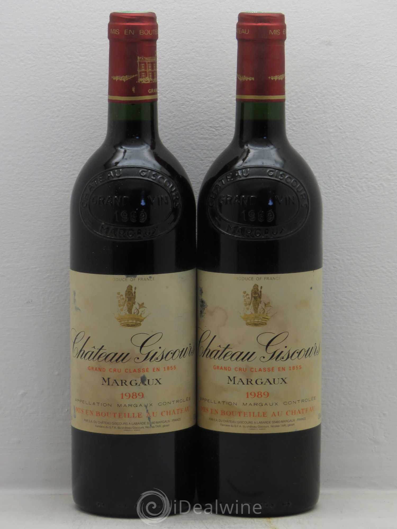 Château Giscours 3ème Grand Cru Classé 1989 - Lot de 2 bouteilles - 0