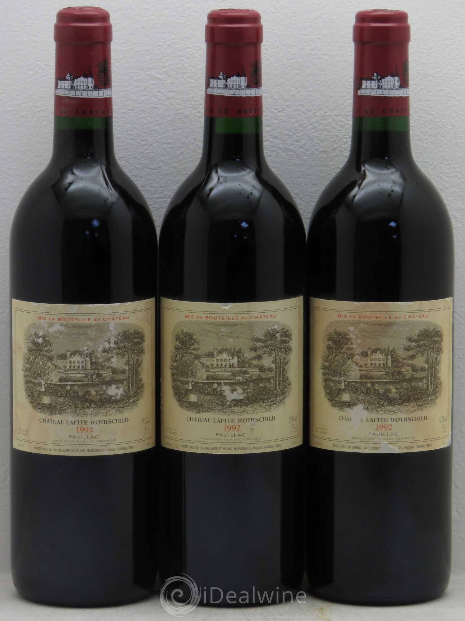 Château Lafite Rothschild 1er Grand Cru Classé 1992 - Lot de 6 bouteilles - 2
