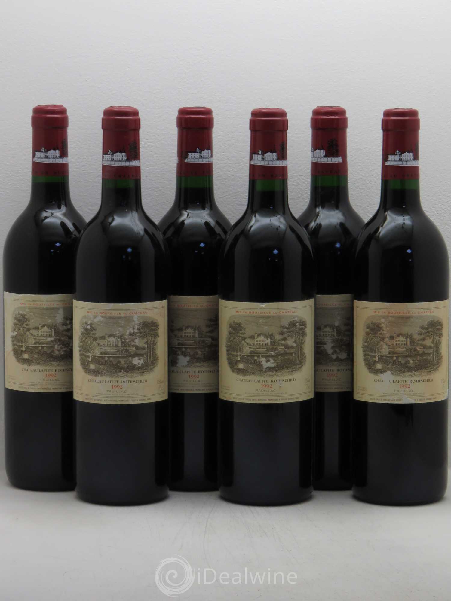 Château Lafite Rothschild 1er Grand Cru Classé 1992 - Lot de 6 bouteilles - 0