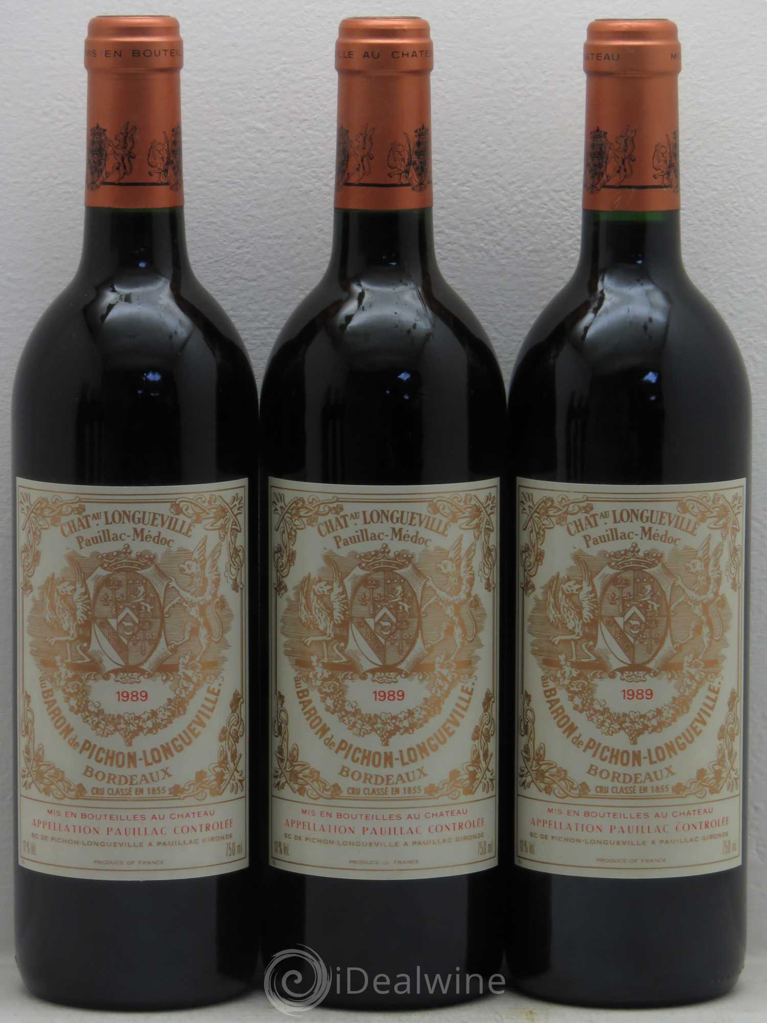 Pichon Longueville Baron 2ème Grand Cru Classé 1989 - Lot de 6 bouteilles - 1
