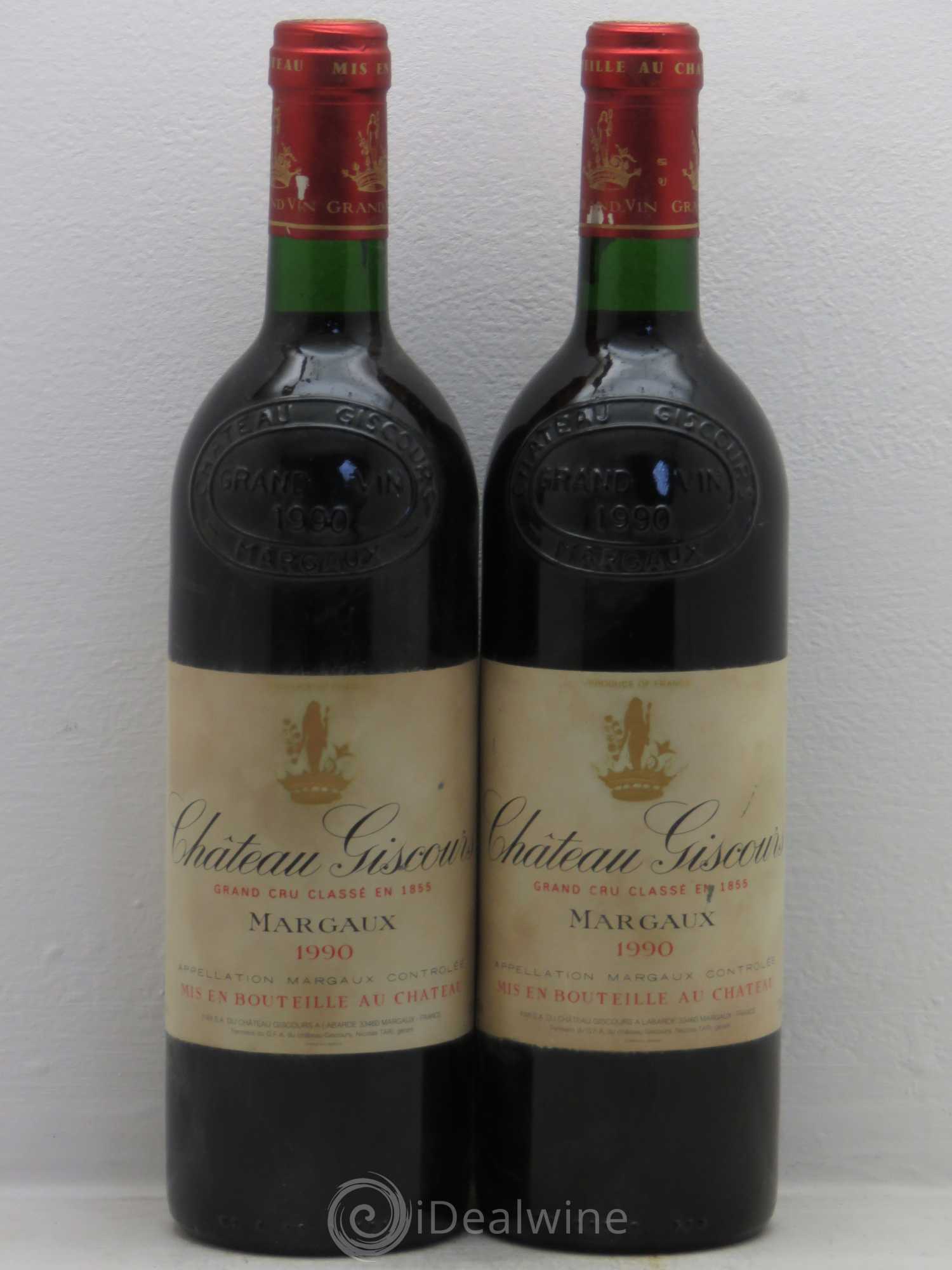 Château Giscours 3ème Grand Cru Classé 1990 - Lot de 2 bouteilles - 0