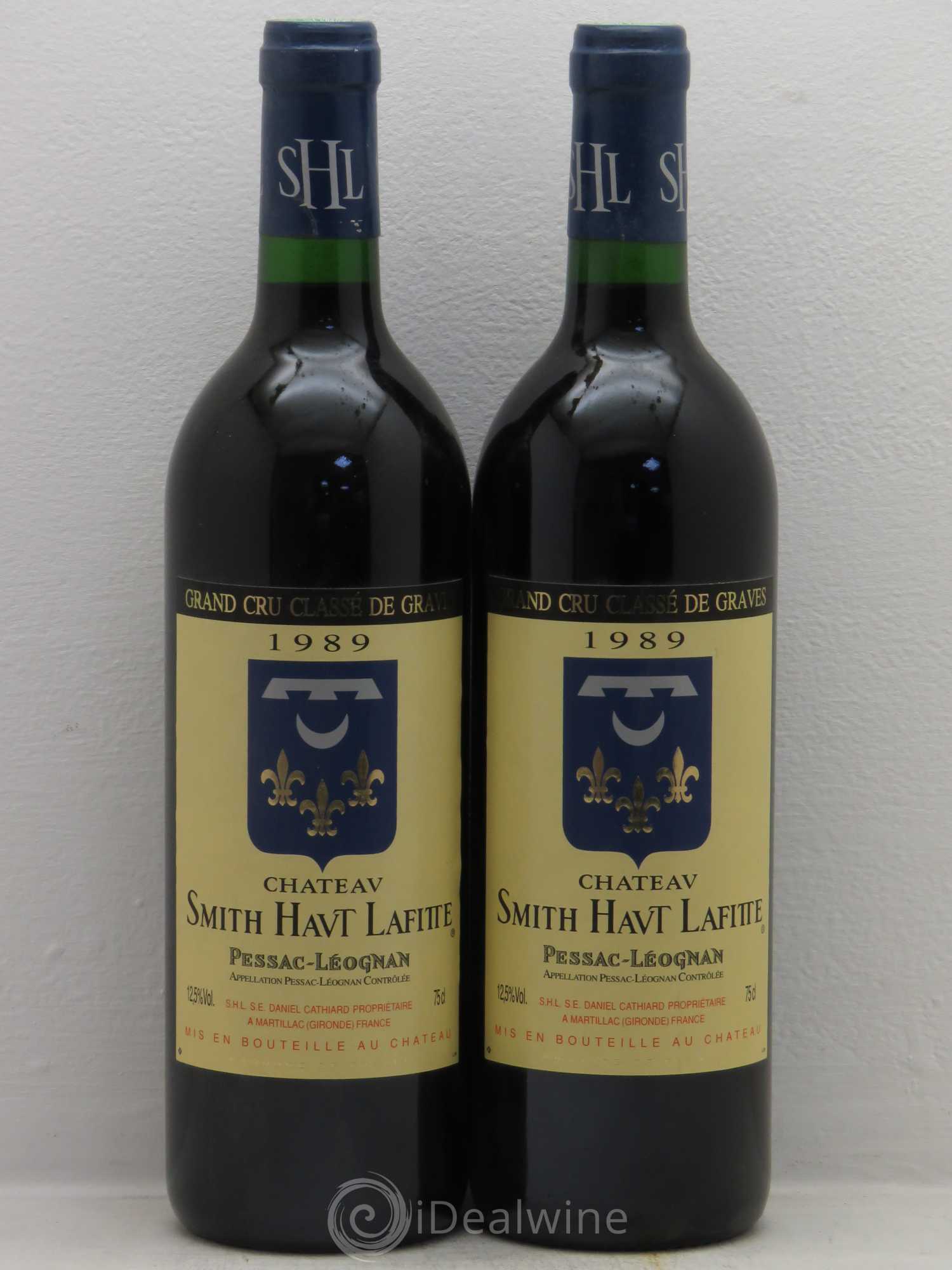 Château Smith Haut Lafitte Cru Classé de Graves 1989 - Lot de 2 bouteilles - 0