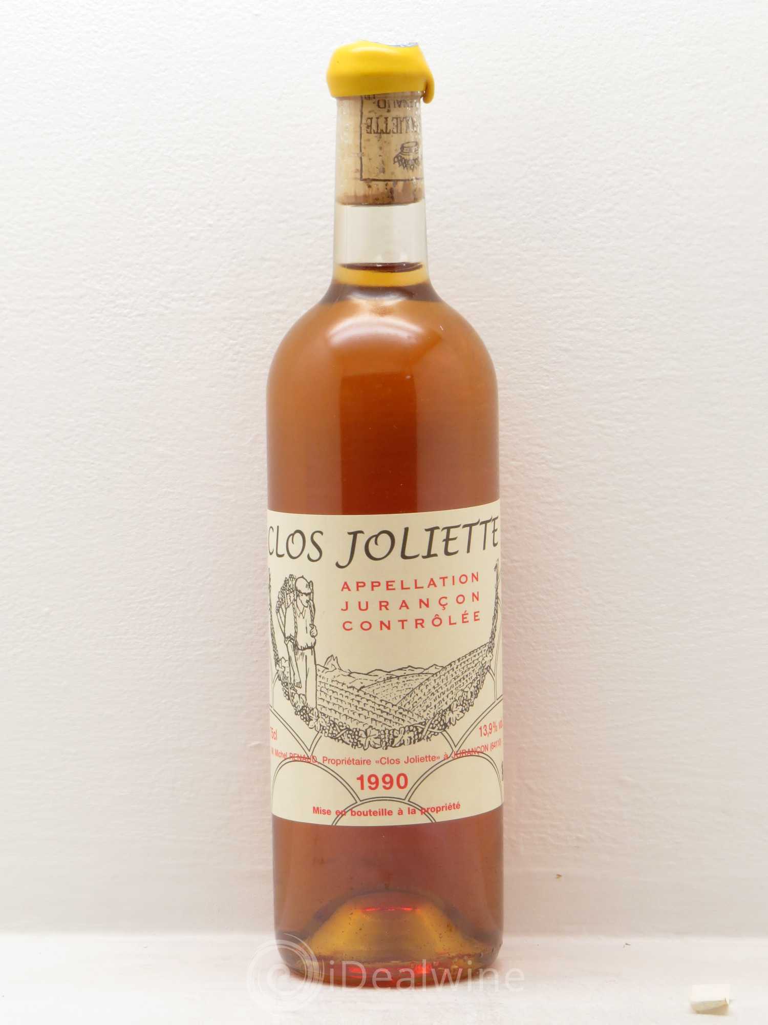 Jurançon Clos Joliette 1990 - Posten von 1 Flasche - 0