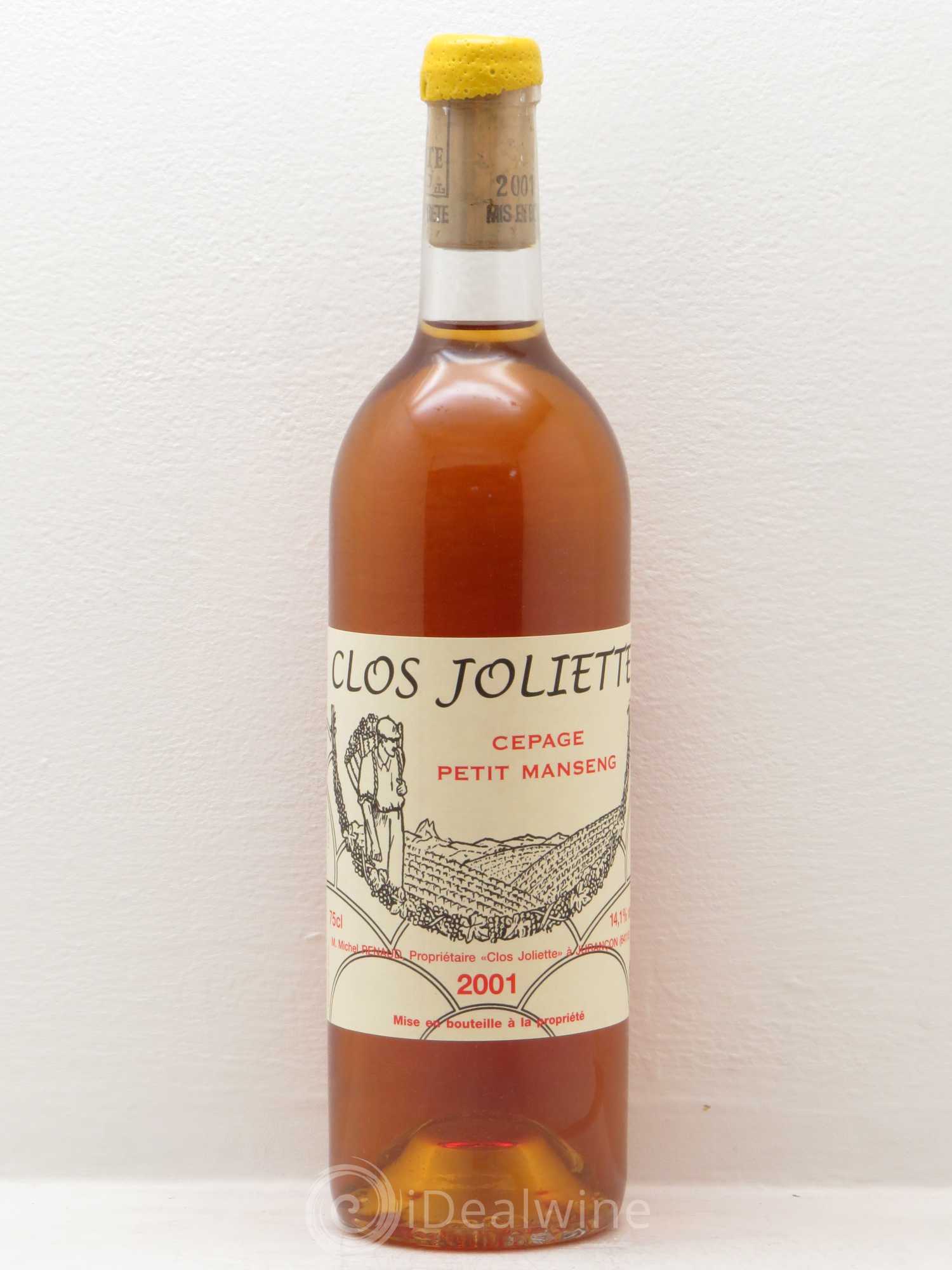 Vin de France Petit Manseng Clos de la Joliette Moelleux 2001 - Posten von 1 Flasche - 0