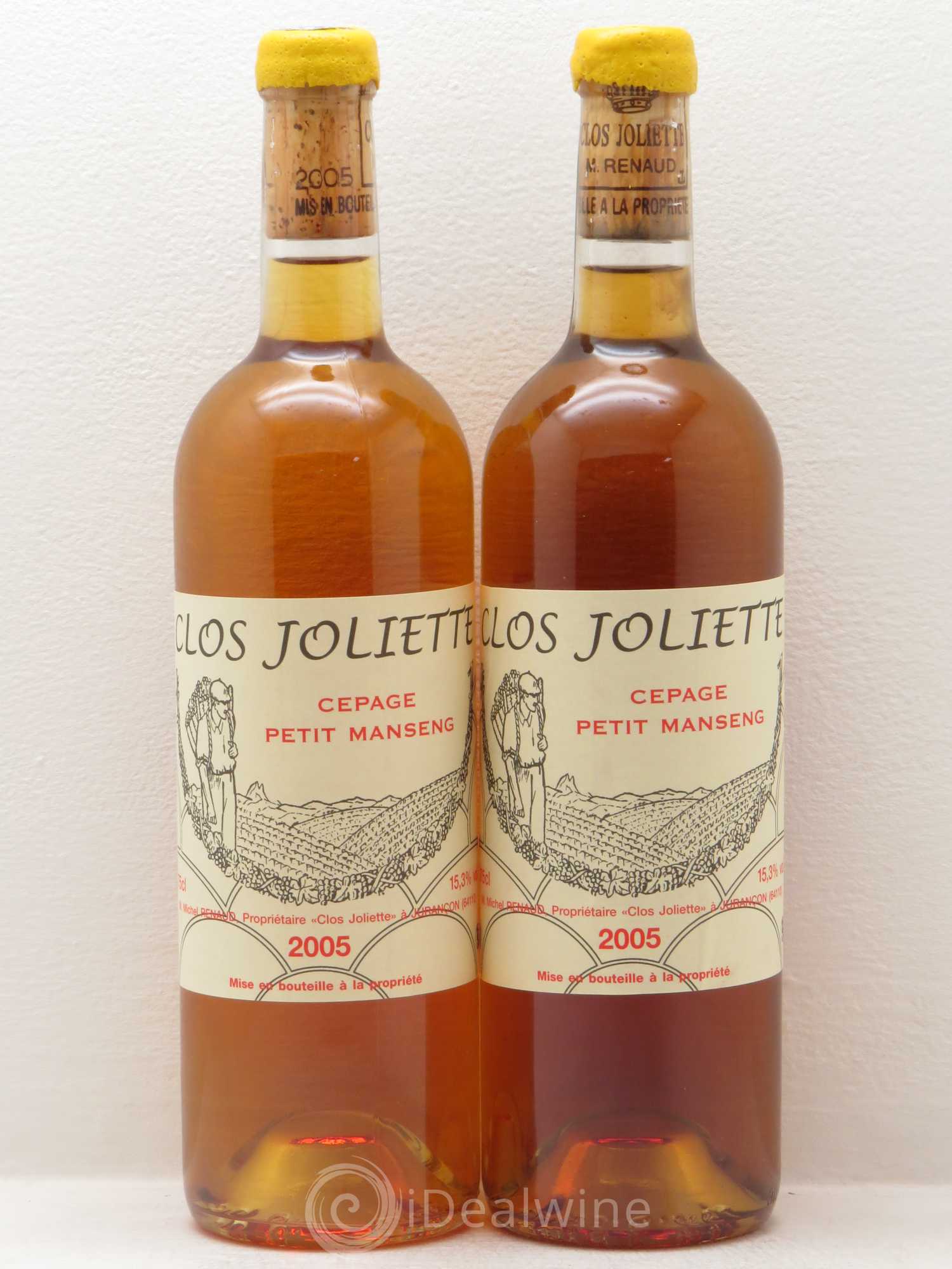 Vin de France Petit Manseng Clos de la Joliette demi sec 2005 - Posten von 2 Flaschen - 0