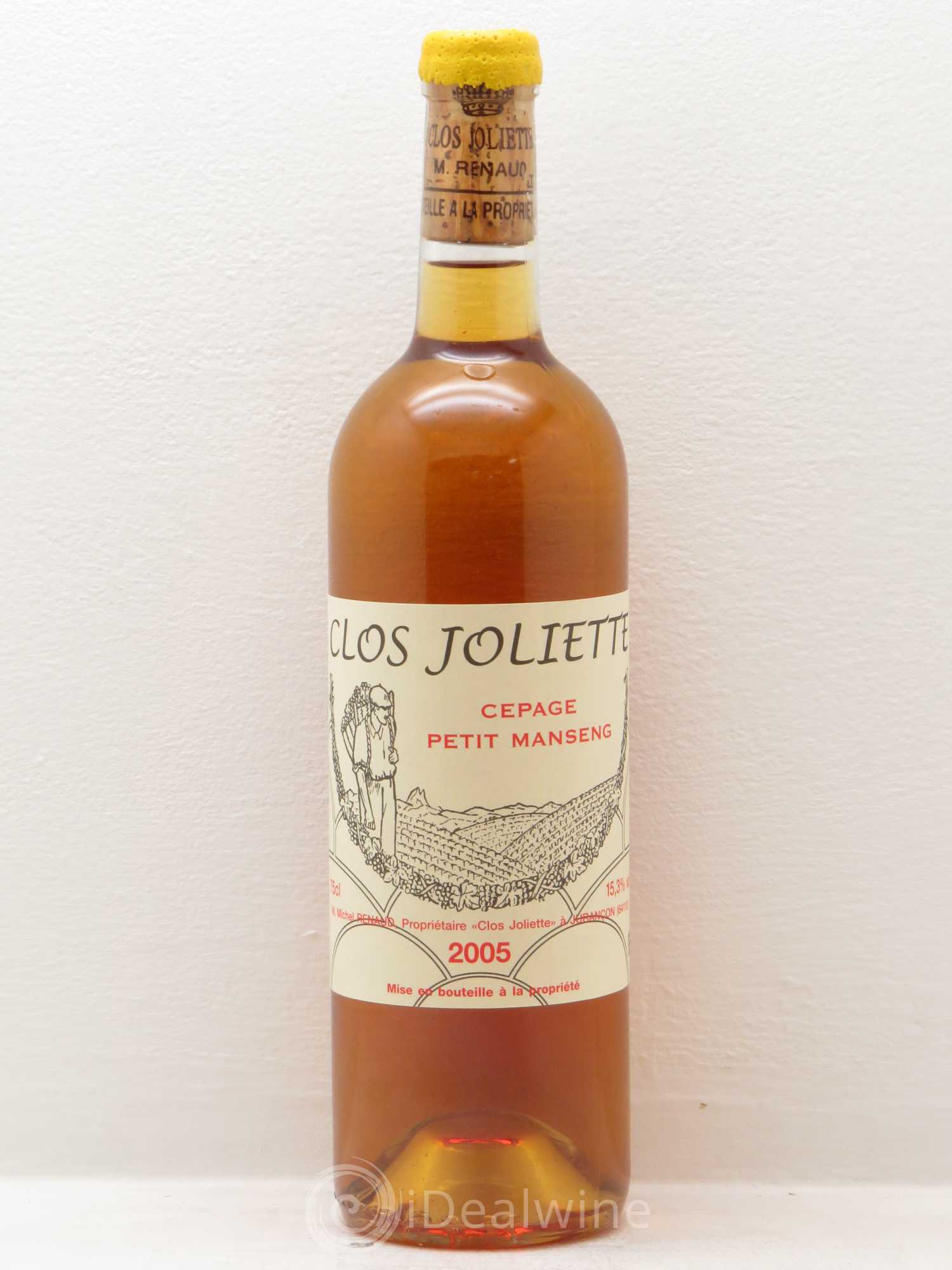 Vin de France Petit Manseng Clos de la Joliette demi sec 2005 - Posten von 1 Flasche - 0