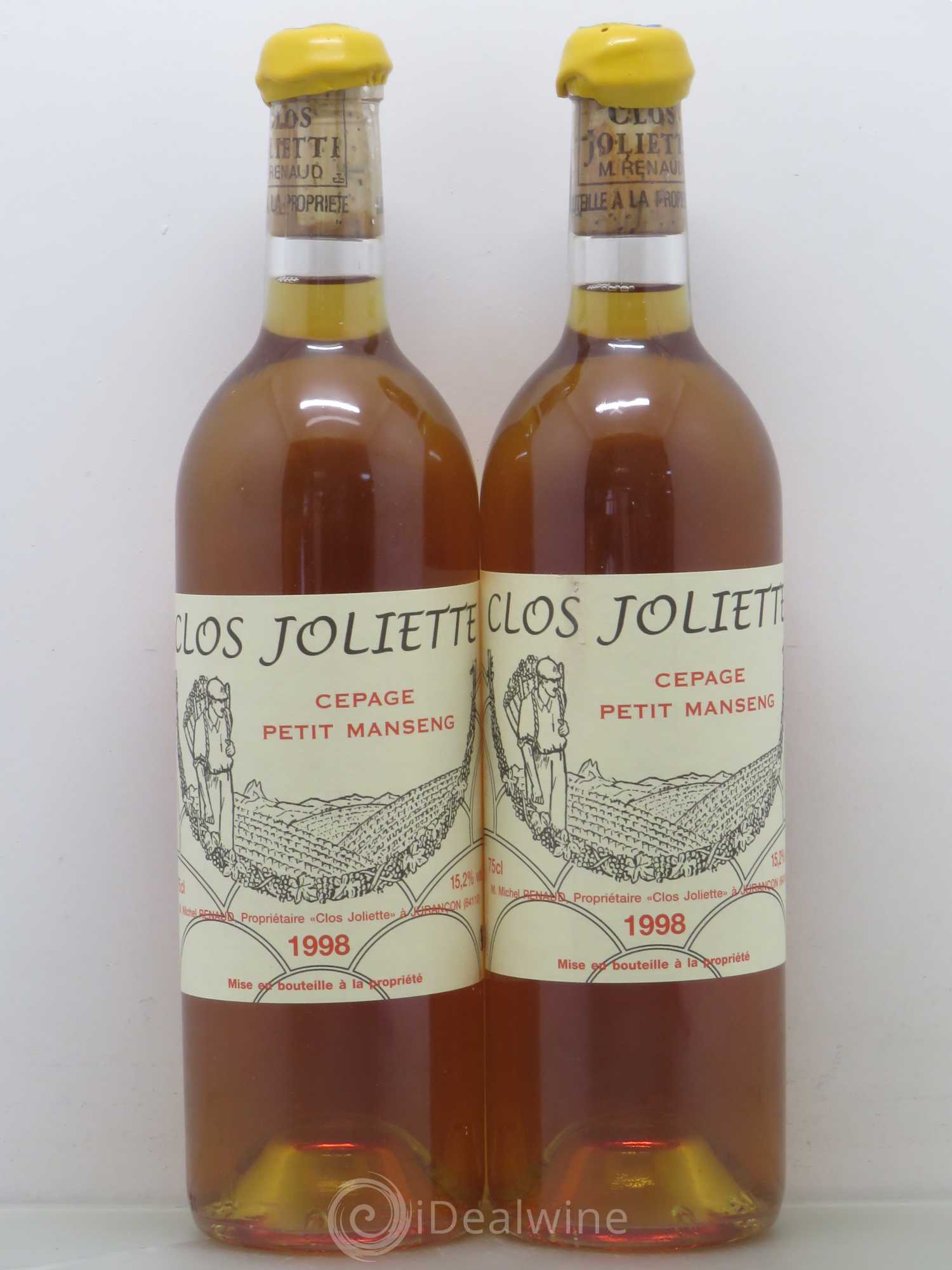 Jurançon Demi-Sec Clos Joliette 1998 - Lotto di 2 bottiglie - 0