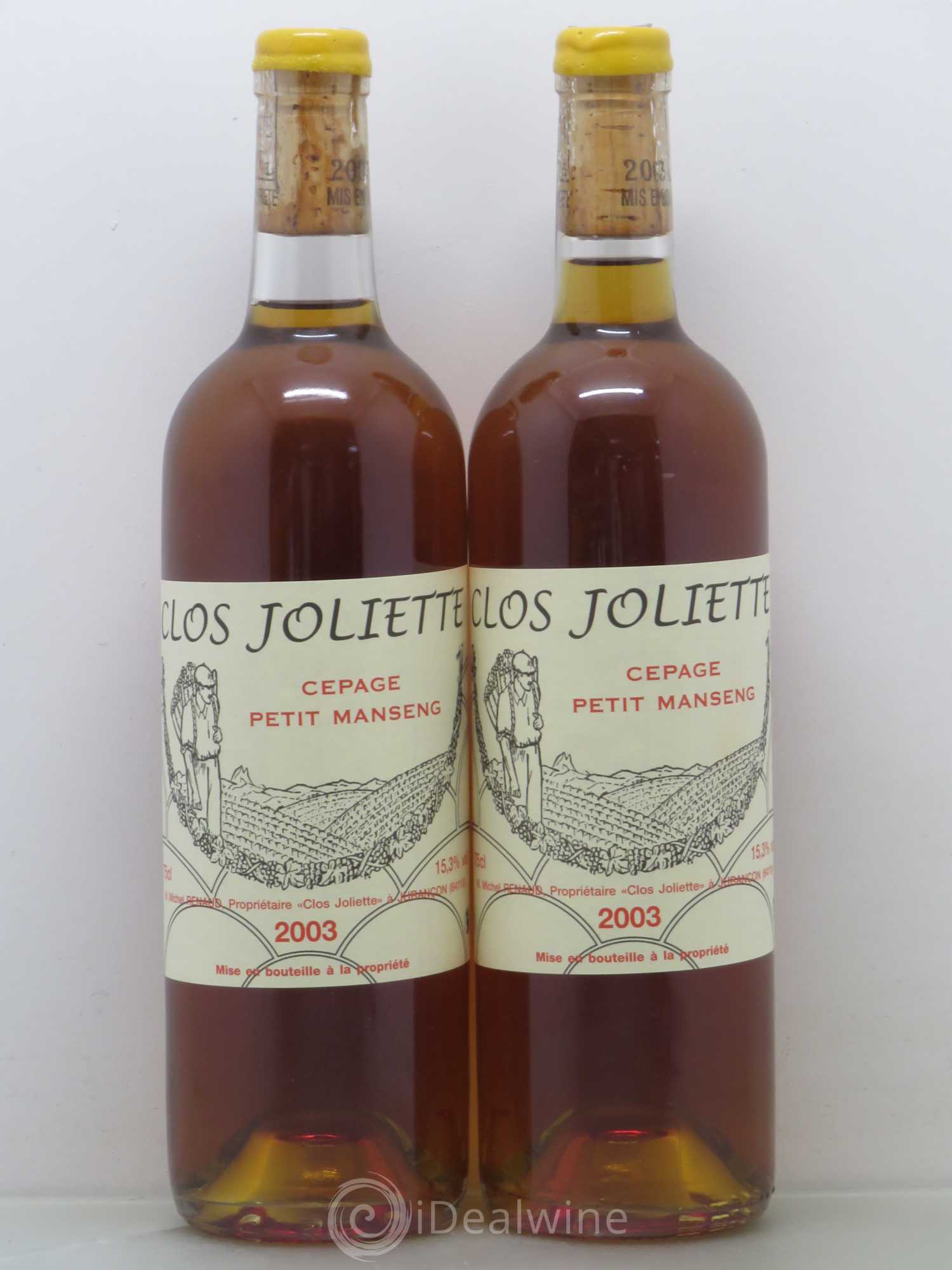 Jurançon Demi-Sec Clos Joliette 2003 - Lotto di 2 bottiglie - 0