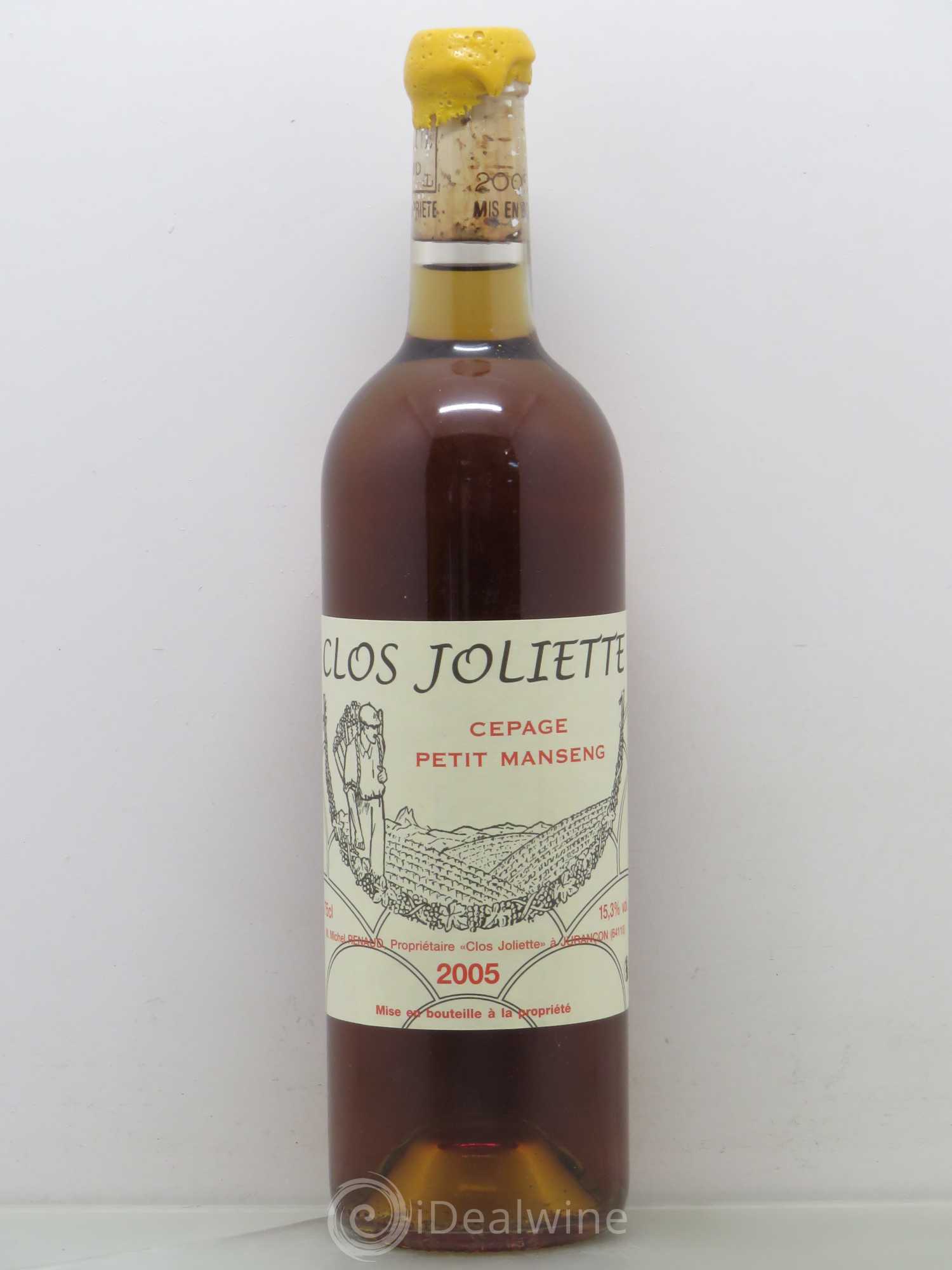Jurançon Demi-Sec Clos Joliette 2005 - Posten von 1 Flasche - 0