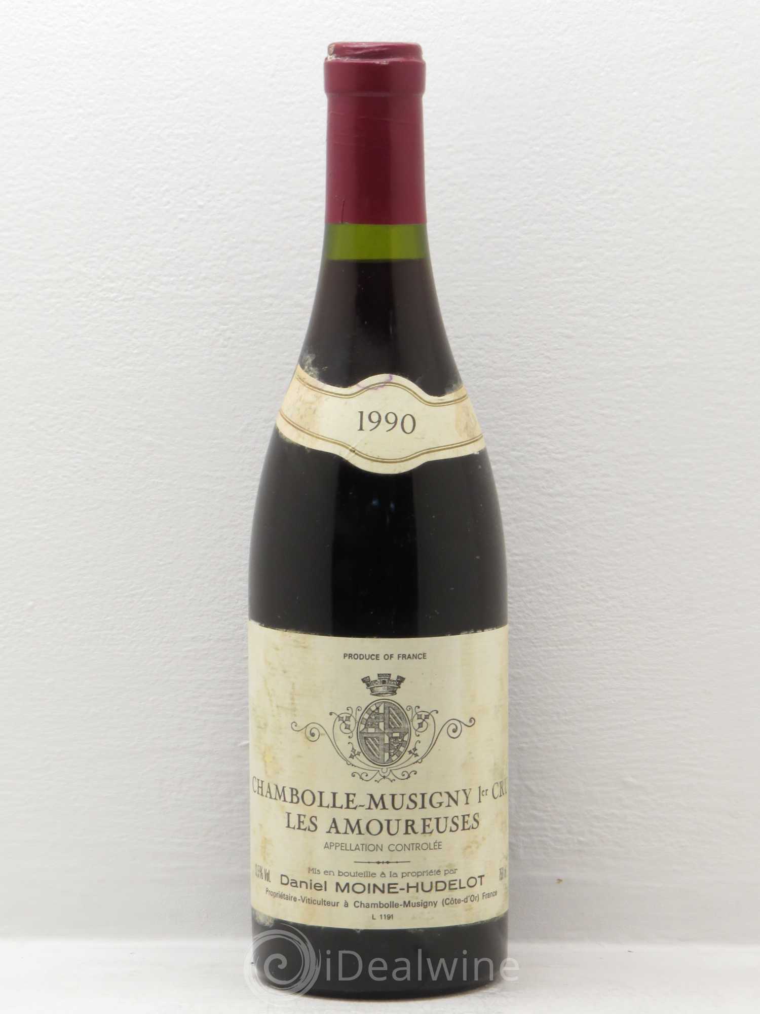 Chambolle-Musigny 1er Cru Les Amoureuses Moine-Hudelot (Domaine) 1990 - Lot de 1 bouteille - 0