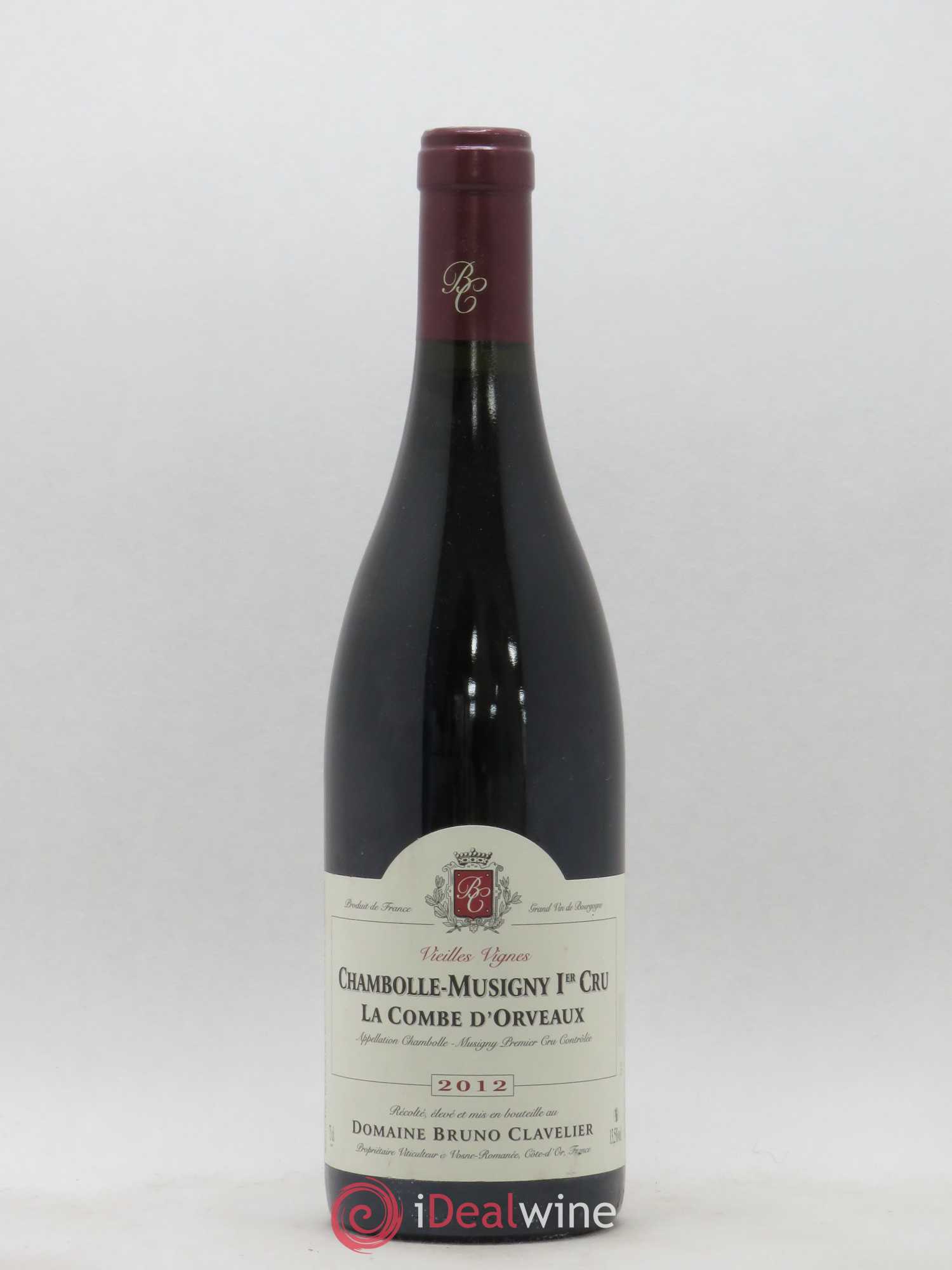 Chambolle-Musigny 1er Cru La Combe d'Orveaux Vieilles Vignes Bruno Clavelier 2012 - Lot de 1 bouteille - 0