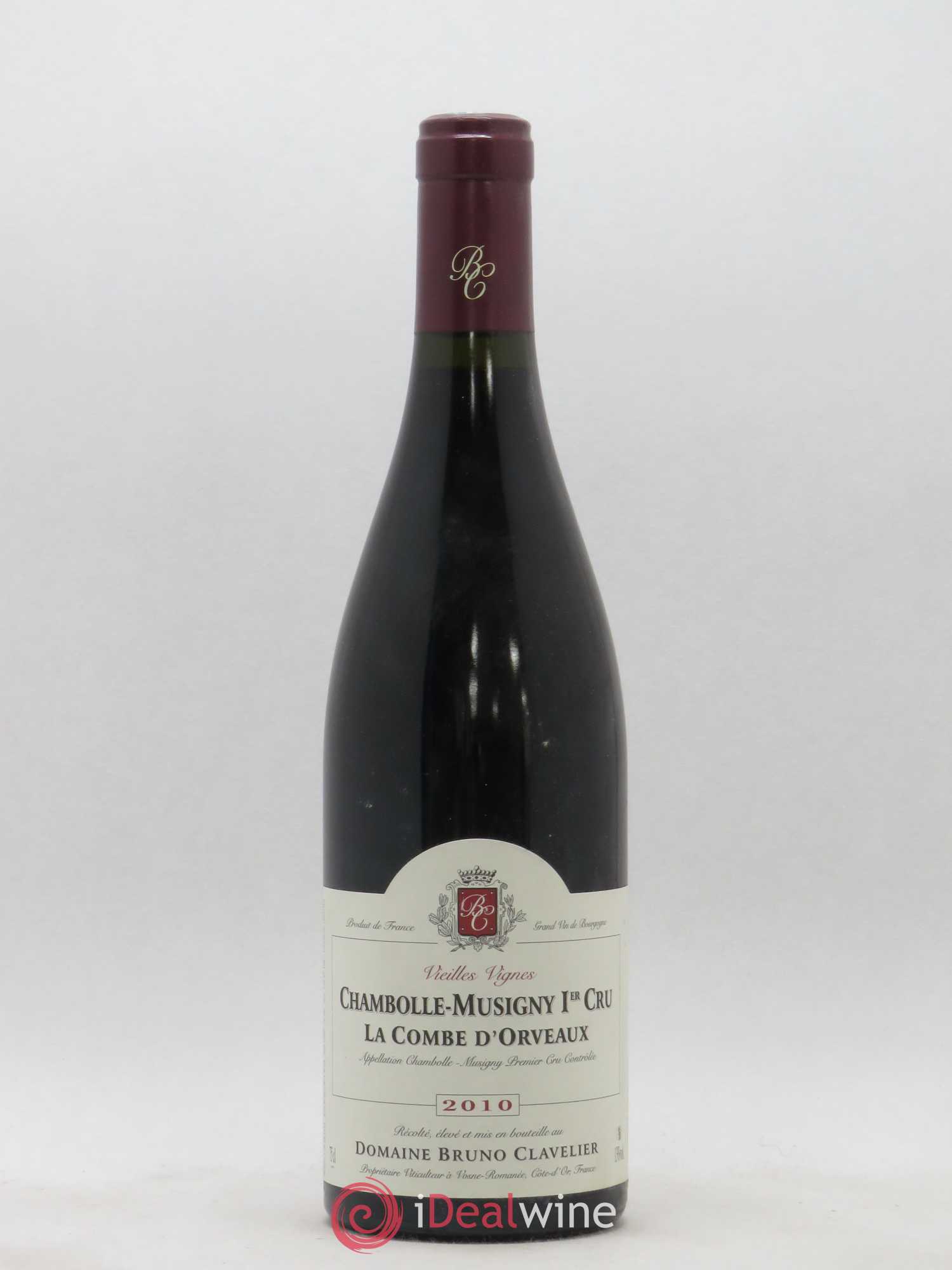 Chambolle-Musigny 1er Cru La Combe d'Orveaux Vieilles Vignes Bruno Clavelier 2010 - Lot de 1 bouteille - 0