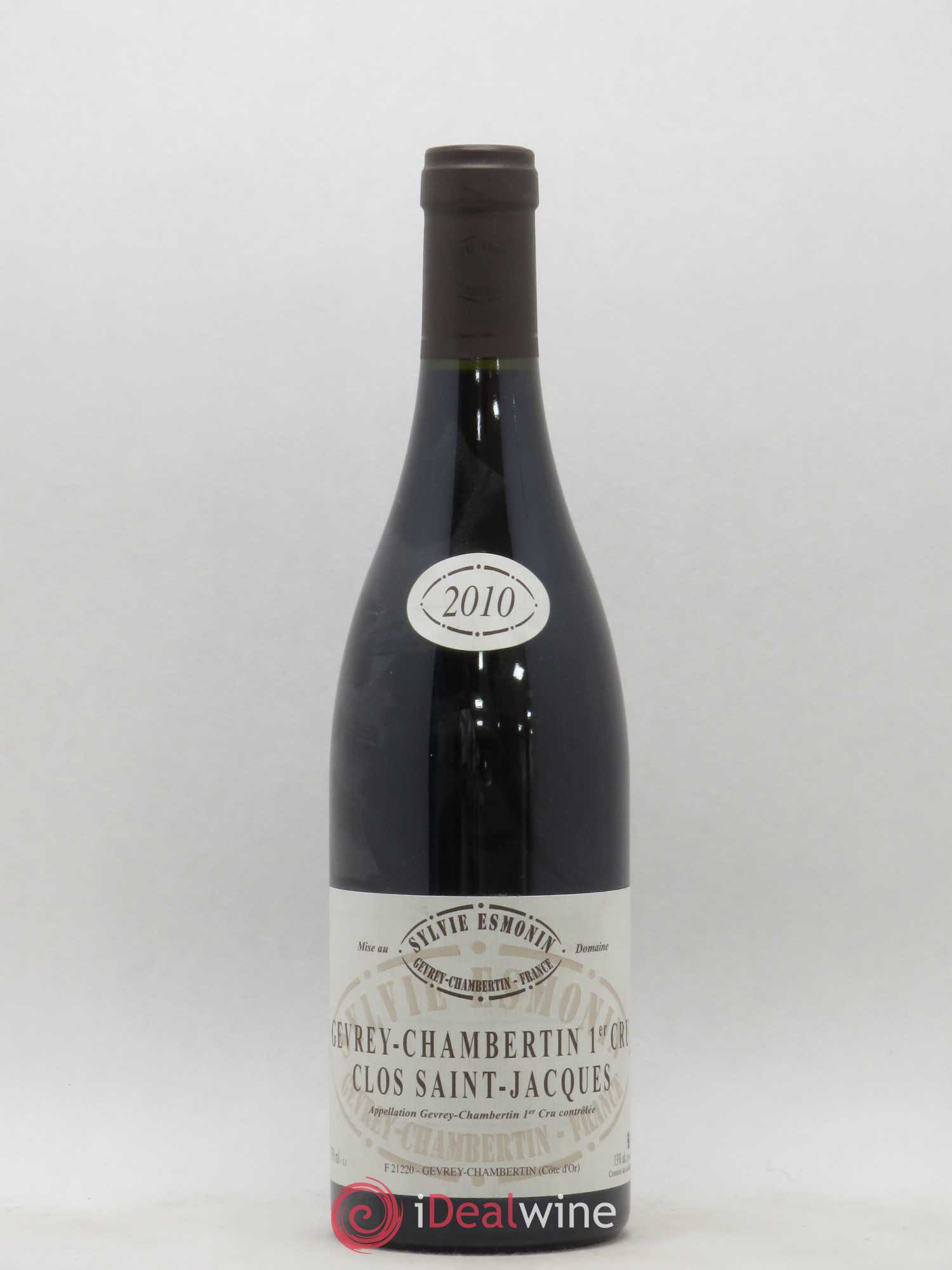 Gevrey-Chambertin 1er Cru Clos Saint Jacques Sylvie Esmonin 2010 - Lot de 1 bouteille - 0