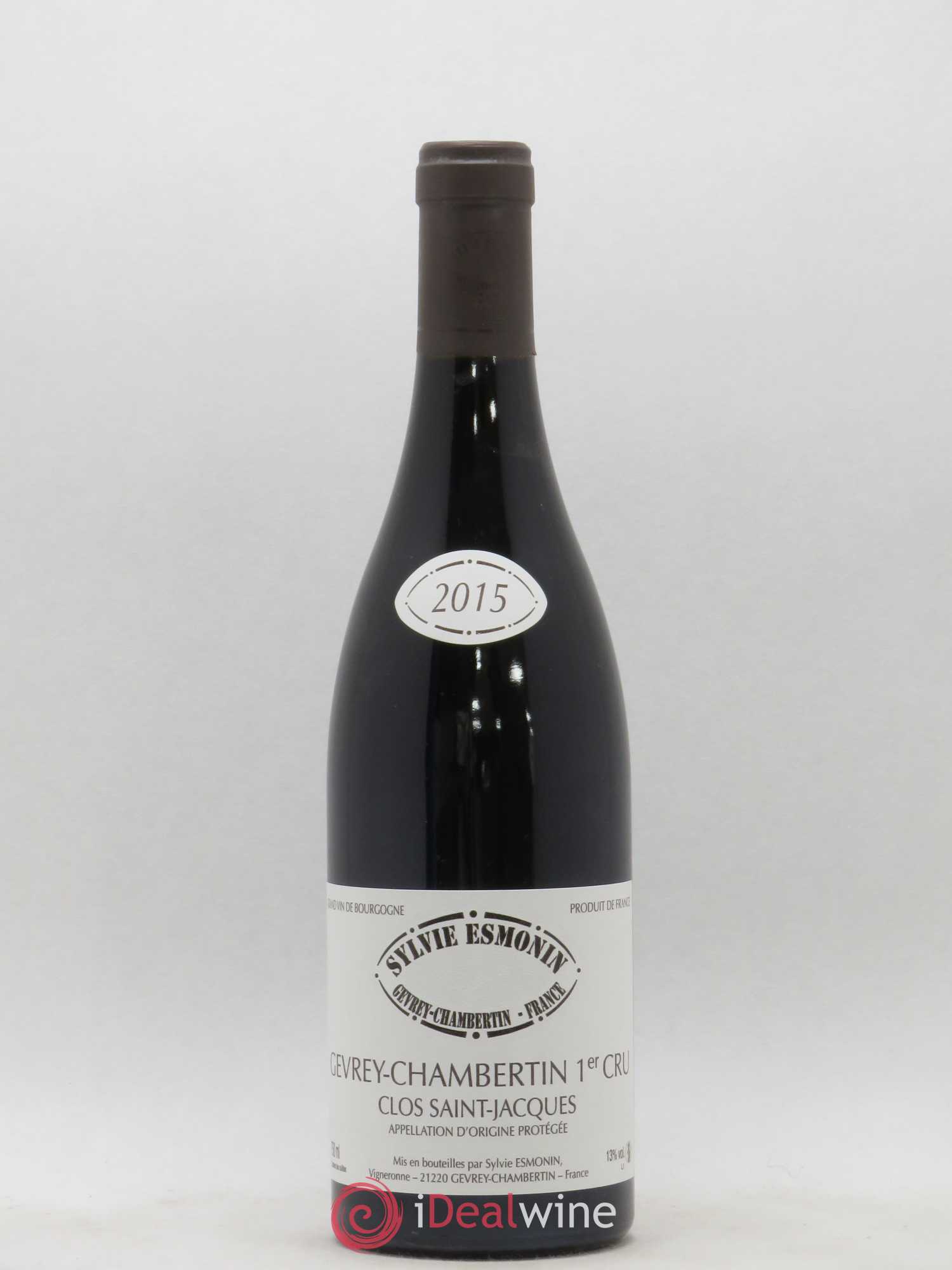 Gevrey-Chambertin 1er Cru Clos Saint Jacques Sylvie Esmonin 2015 - Lot de 1 bouteille - 0