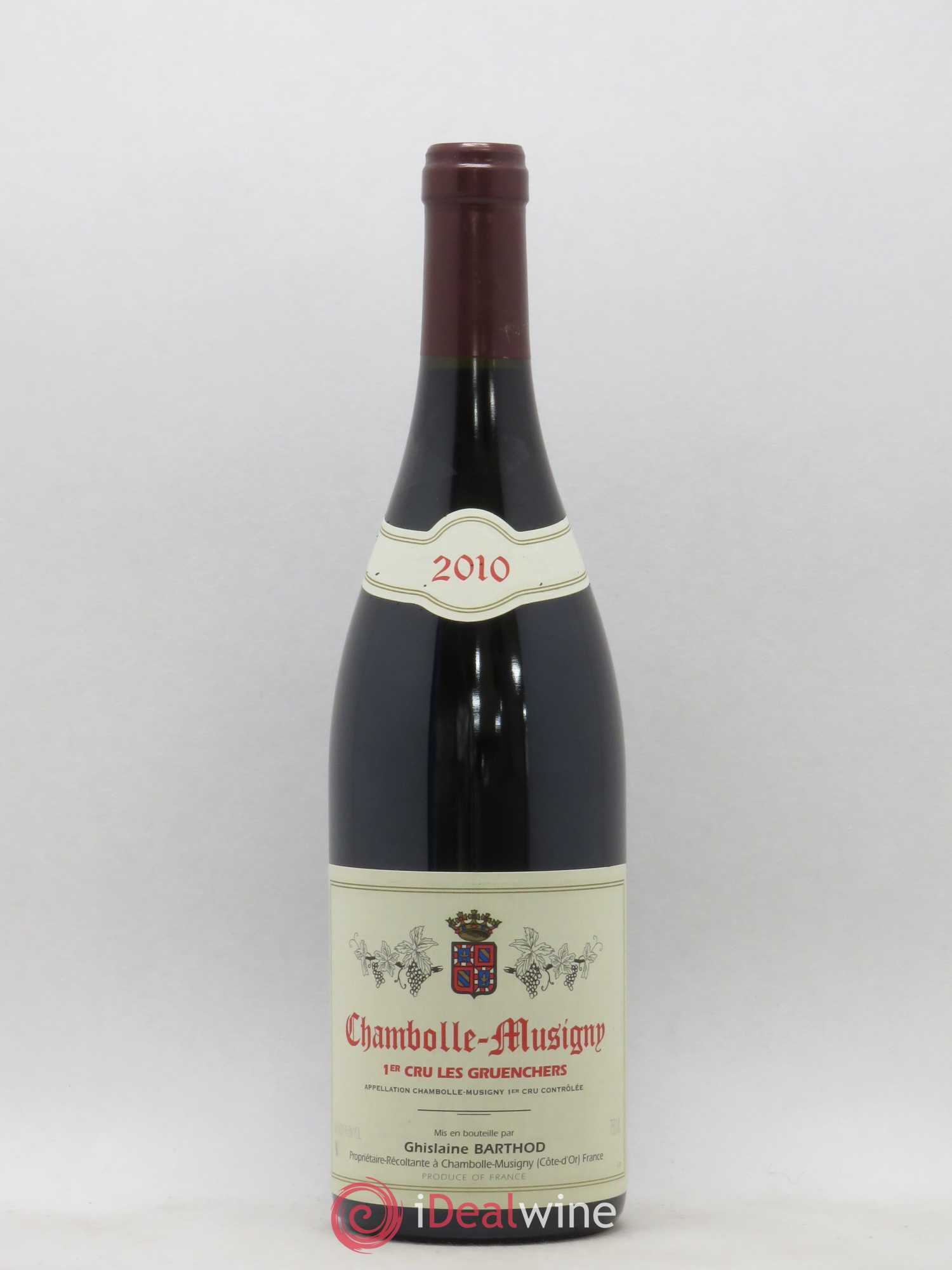 Chambolle-Musigny 1er Cru Les Gruenchers Ghislaine Barthod 2010 - Lot de 1 bouteille - 0