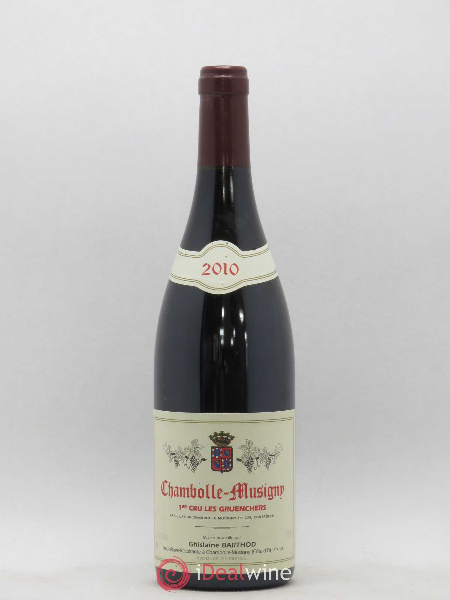 Chambolle-Musigny 1er Cru Les Gruenchers Ghislaine Barthod 2010 - Lot de 1 bouteille - 0