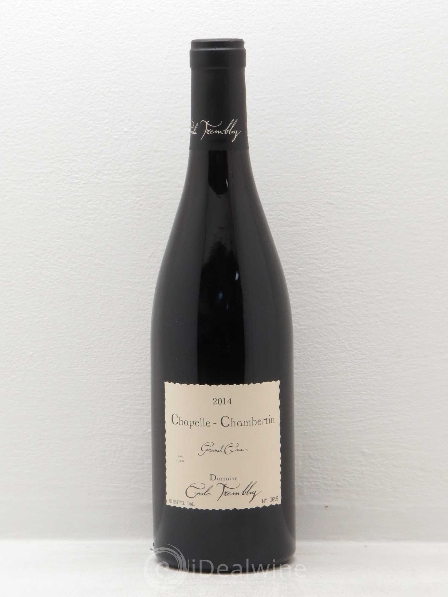 Chapelle-Chambertin Grand Cru Cécile Tremblay 2014 - Lot de 1 bouteille - 0