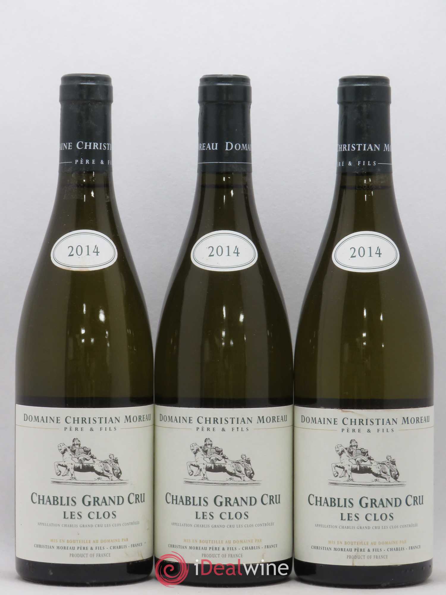 Chablis Grand Cru Les Clos Domaine Christian Moreau 2014 - Posten von 3 Flaschen - 0