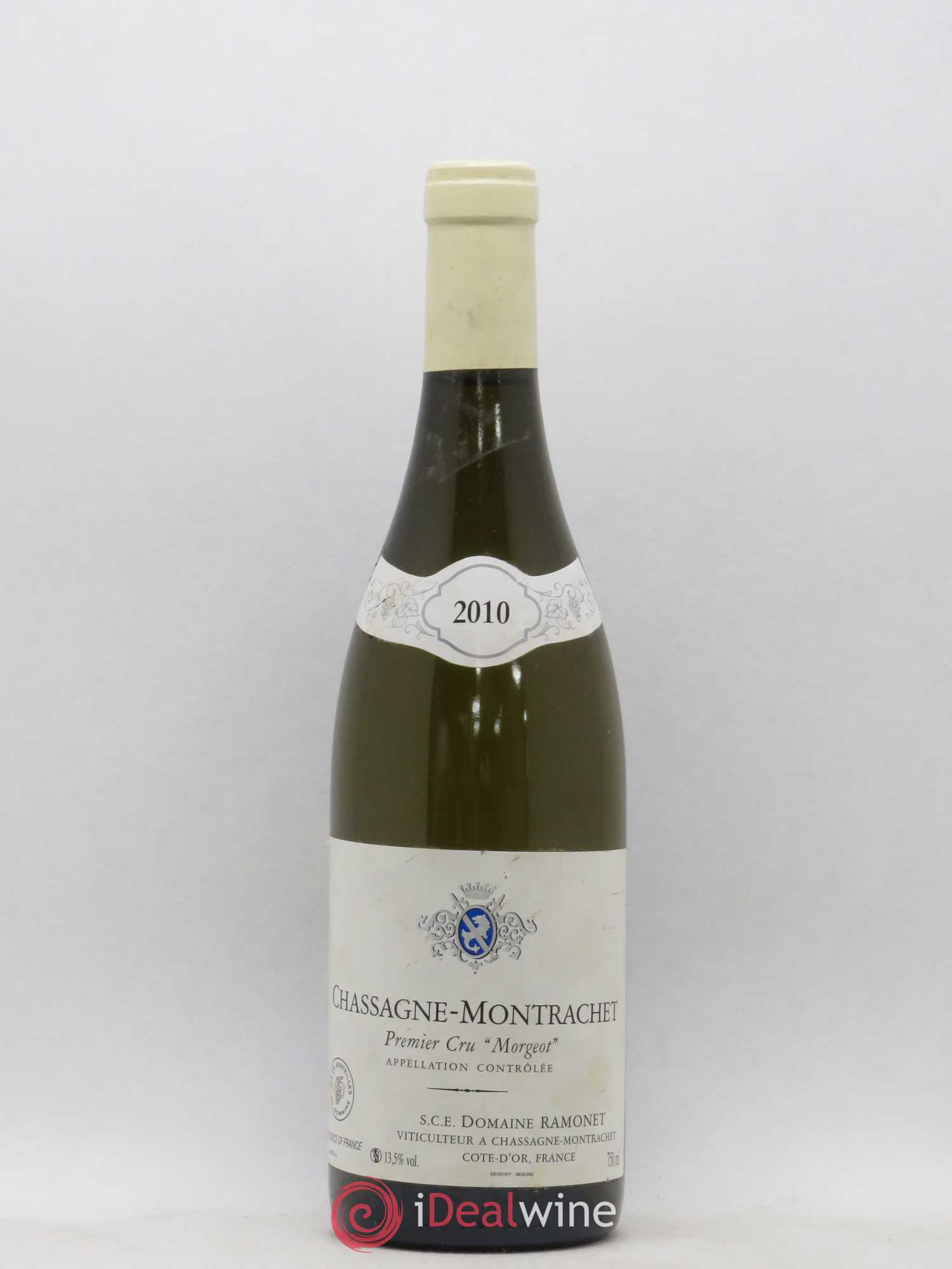 Chassagne-Montrachet 1er Cru Morgeot Ramonet (Domaine) 2010 - Lot de 1 bouteille - 0