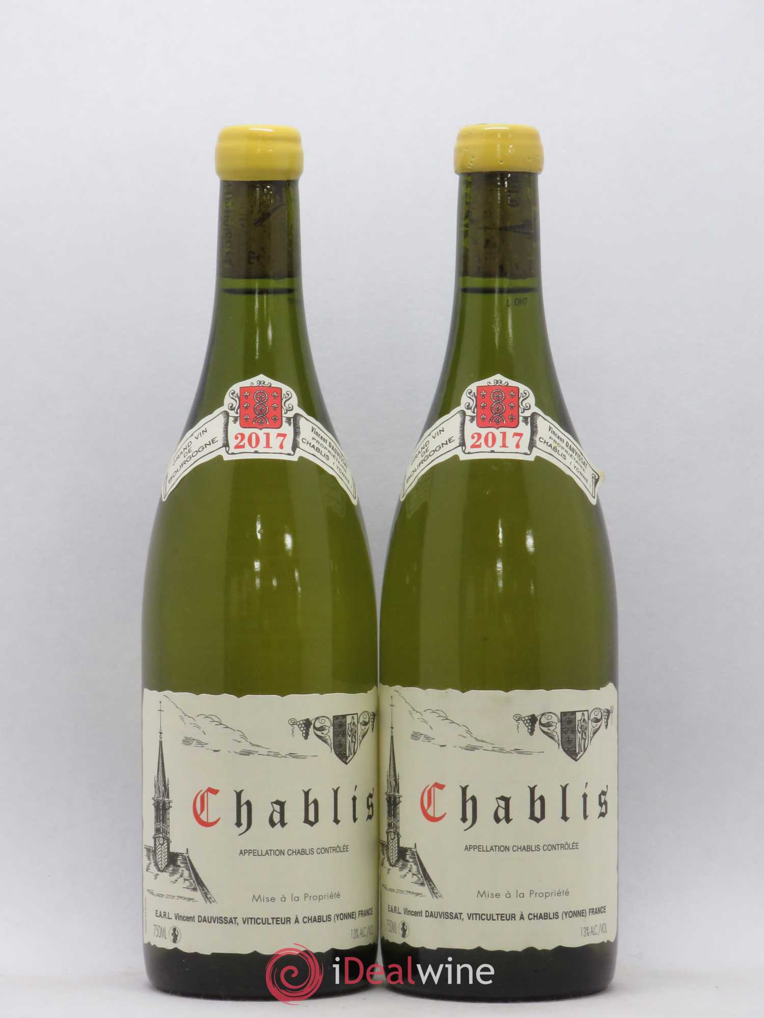 Chablis Vincent Dauvissat (Domaine) 2017 - Lot de 2 bouteilles - 0