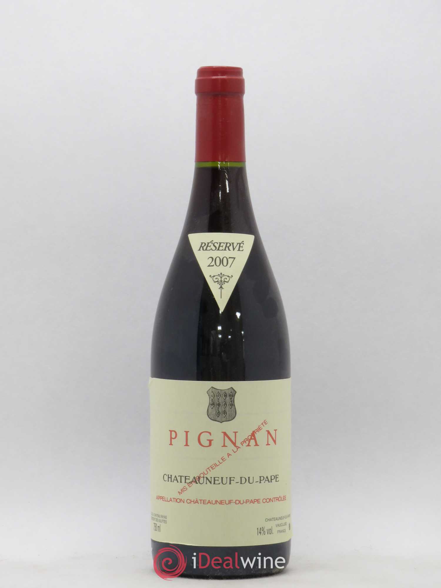 Châteauneuf-du-Pape Pignan Emmanuel Reynaud 2007 - Lot de 1 bouteille - 0