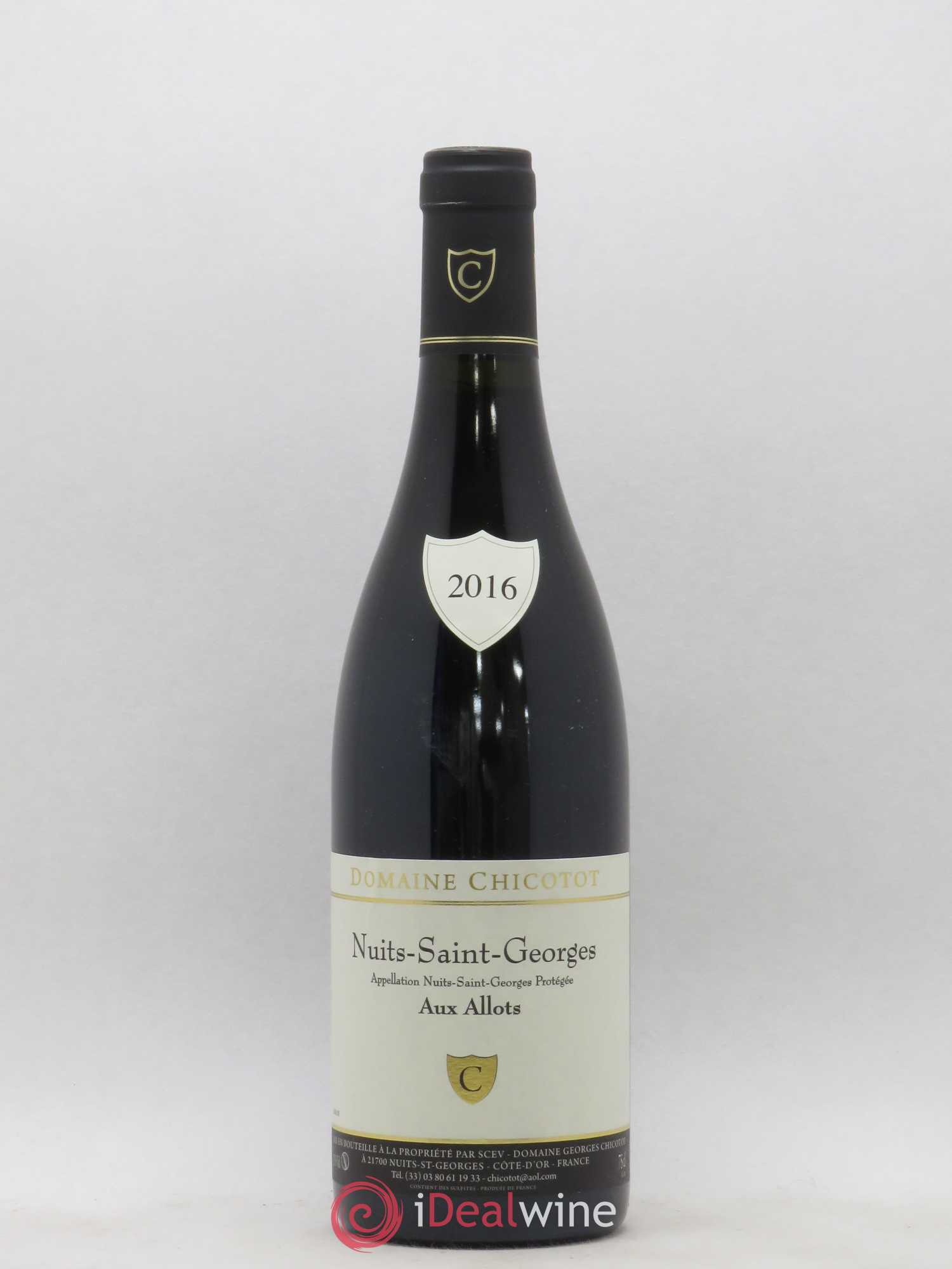 Nuits-Saint-Georges Aux Allots Domaine Chicotot 2016 - Lot de 1 bouteille - 0