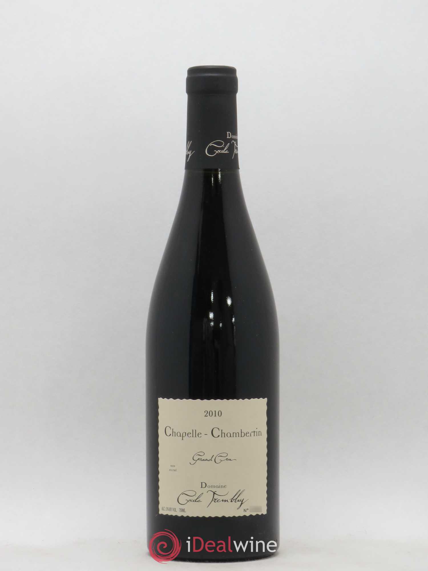 Chapelle-Chambertin Grand Cru Cécile Tremblay 2010 - Lot de 1 bouteille - 0