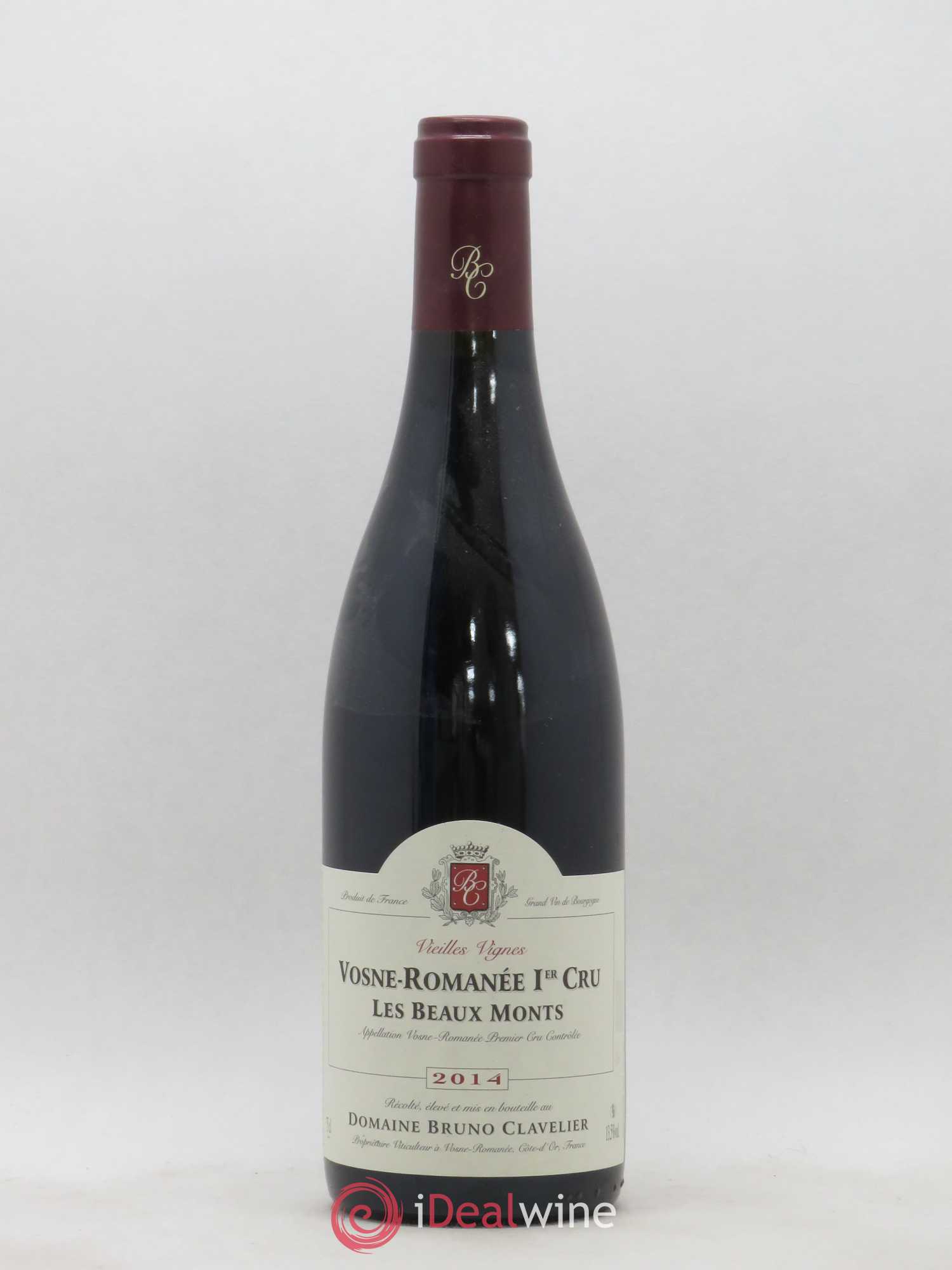 Vosne-Romanée 1er Cru Les Beaux Monts Vieilles vignes Bruno Clavelier (sans prix de réserve) 2014 - Lot de 1 bouteille - 0