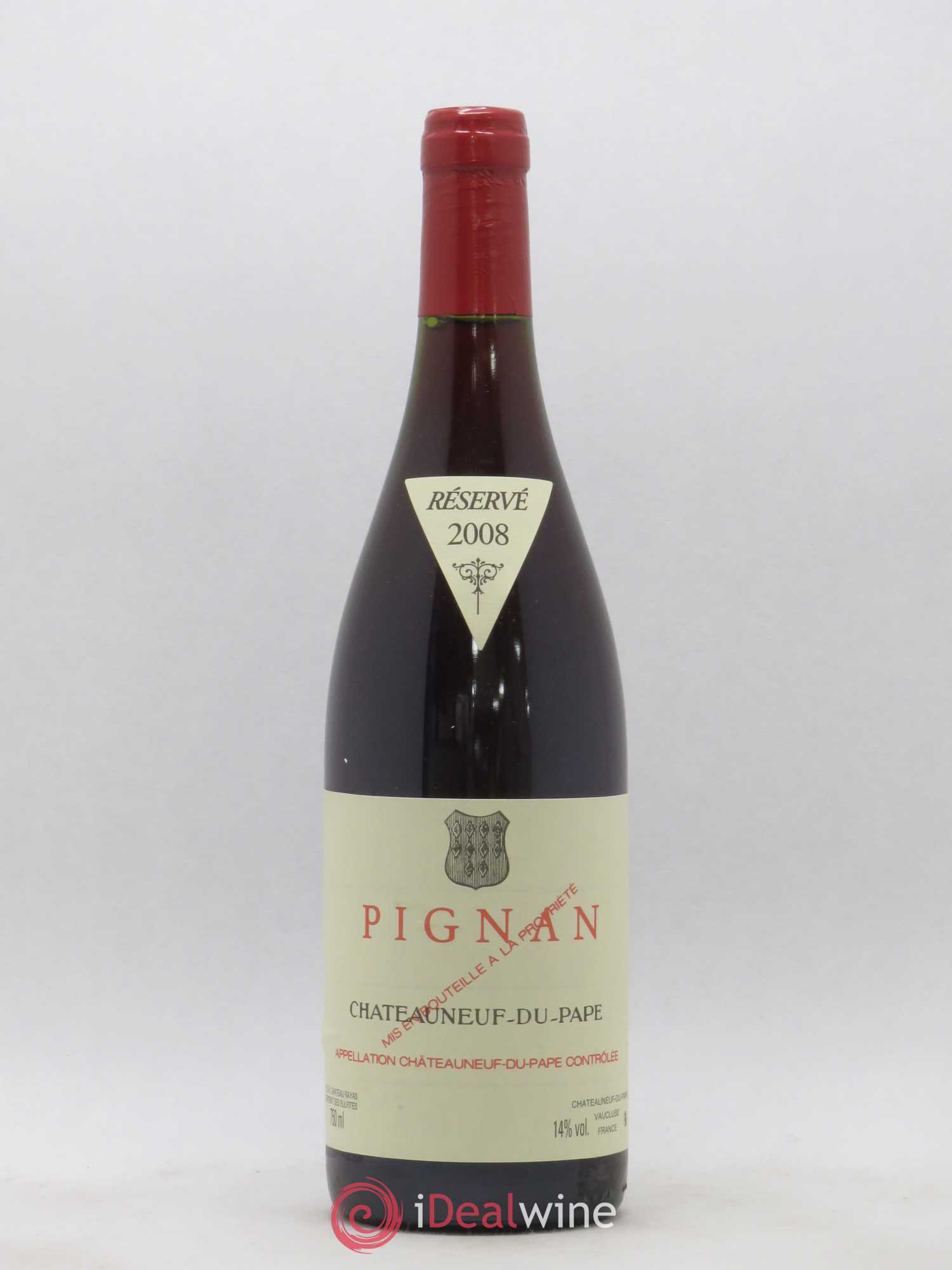 Châteauneuf-du-Pape Pignan Emmanuel Reynaud 2008 - Lot de 1 bouteille - 0