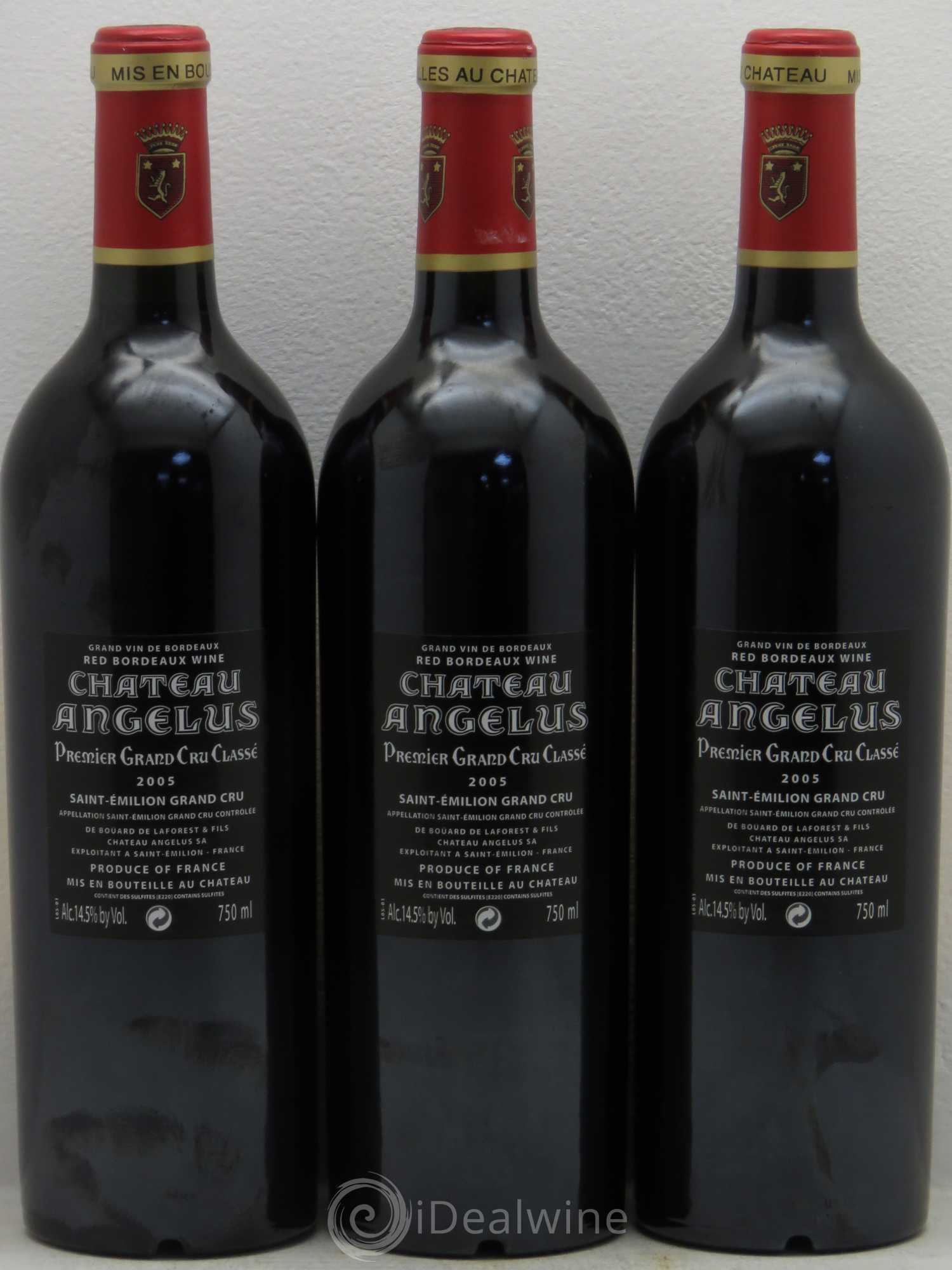 Château Angélus 1er Grand Cru Classé A 2005 - Lot de 12 bouteilles - 2