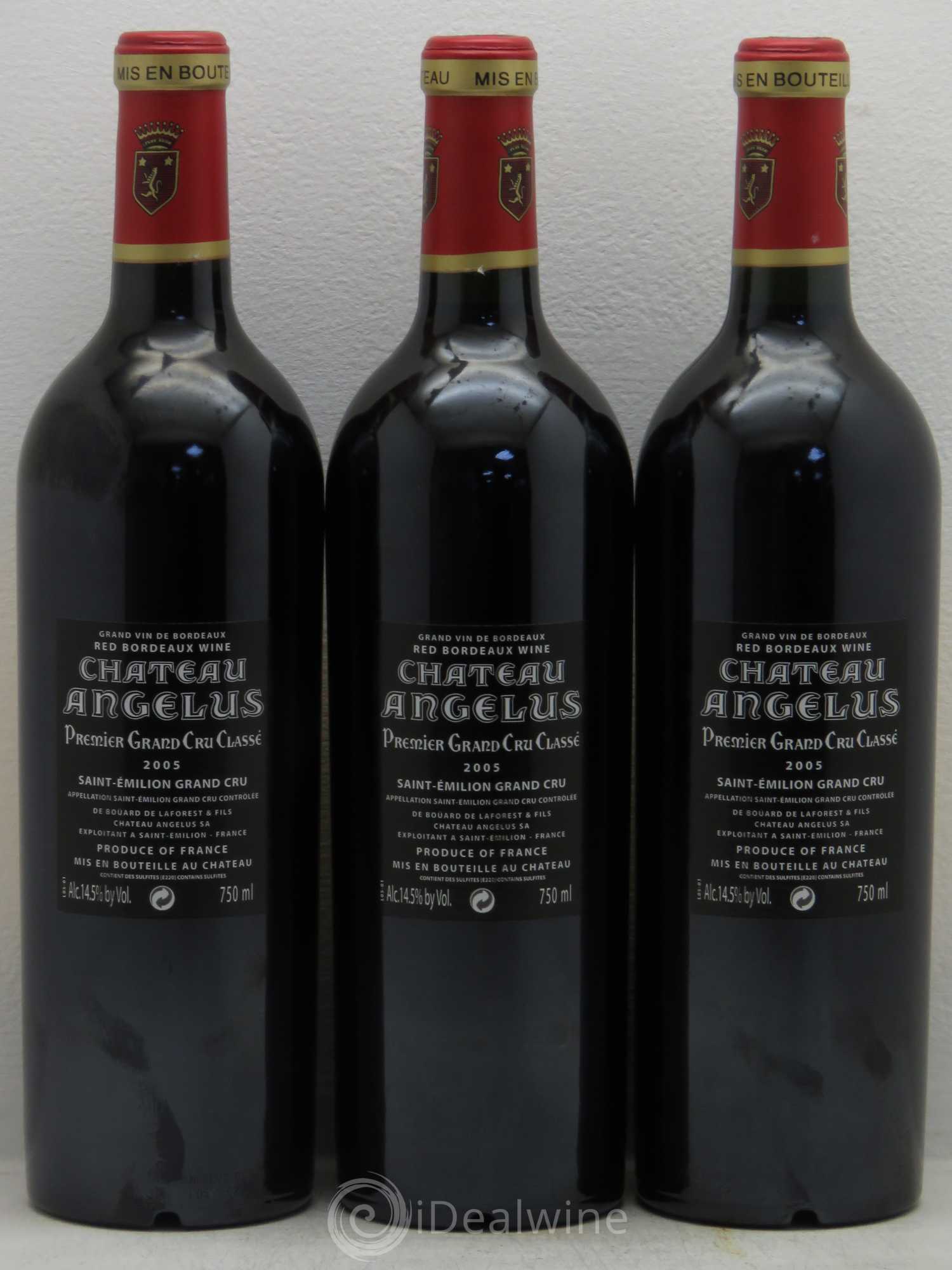 Château Angélus 1er Grand Cru Classé A 2005 - Lot de 12 bouteilles - 8