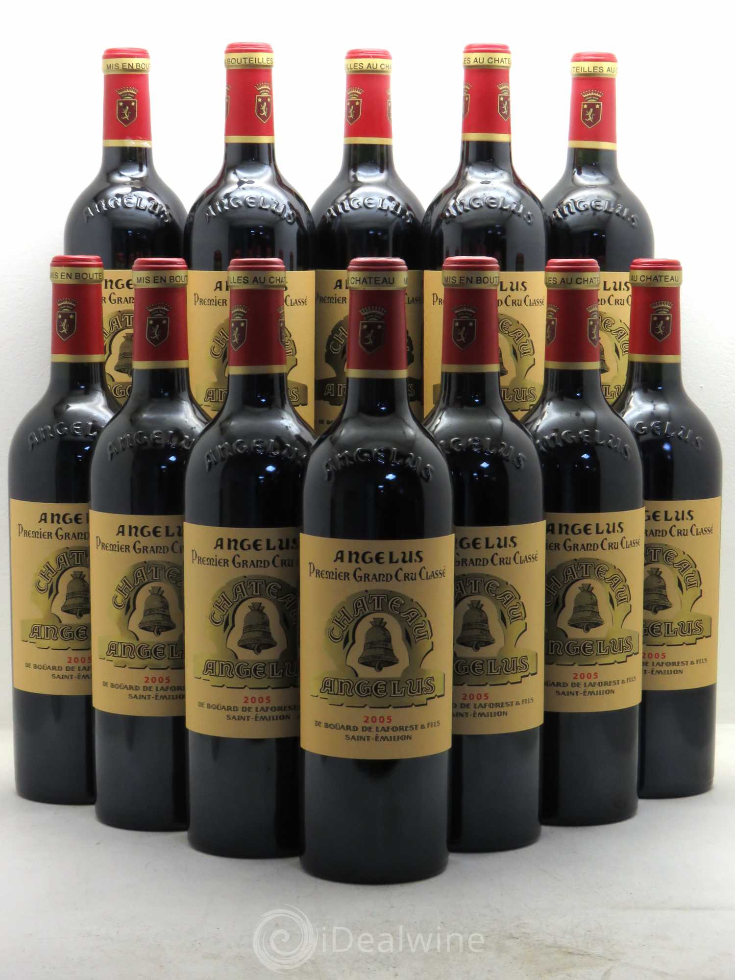 Château Angélus 1er Grand Cru Classé A 2005 - Lot de 12 bouteilles - 0