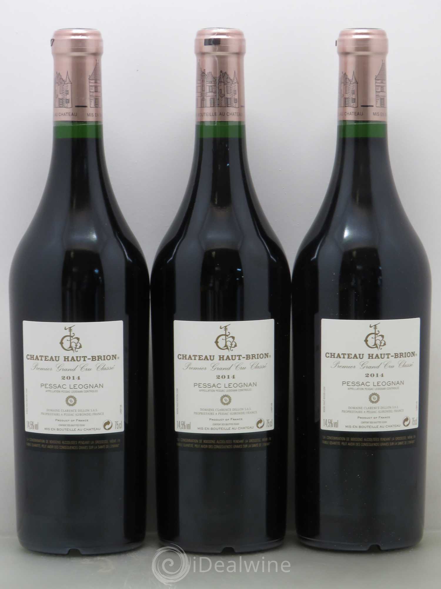 Château Haut Brion 1er Grand Cru Classé 2014 - Lot de 6 bouteilles - 2