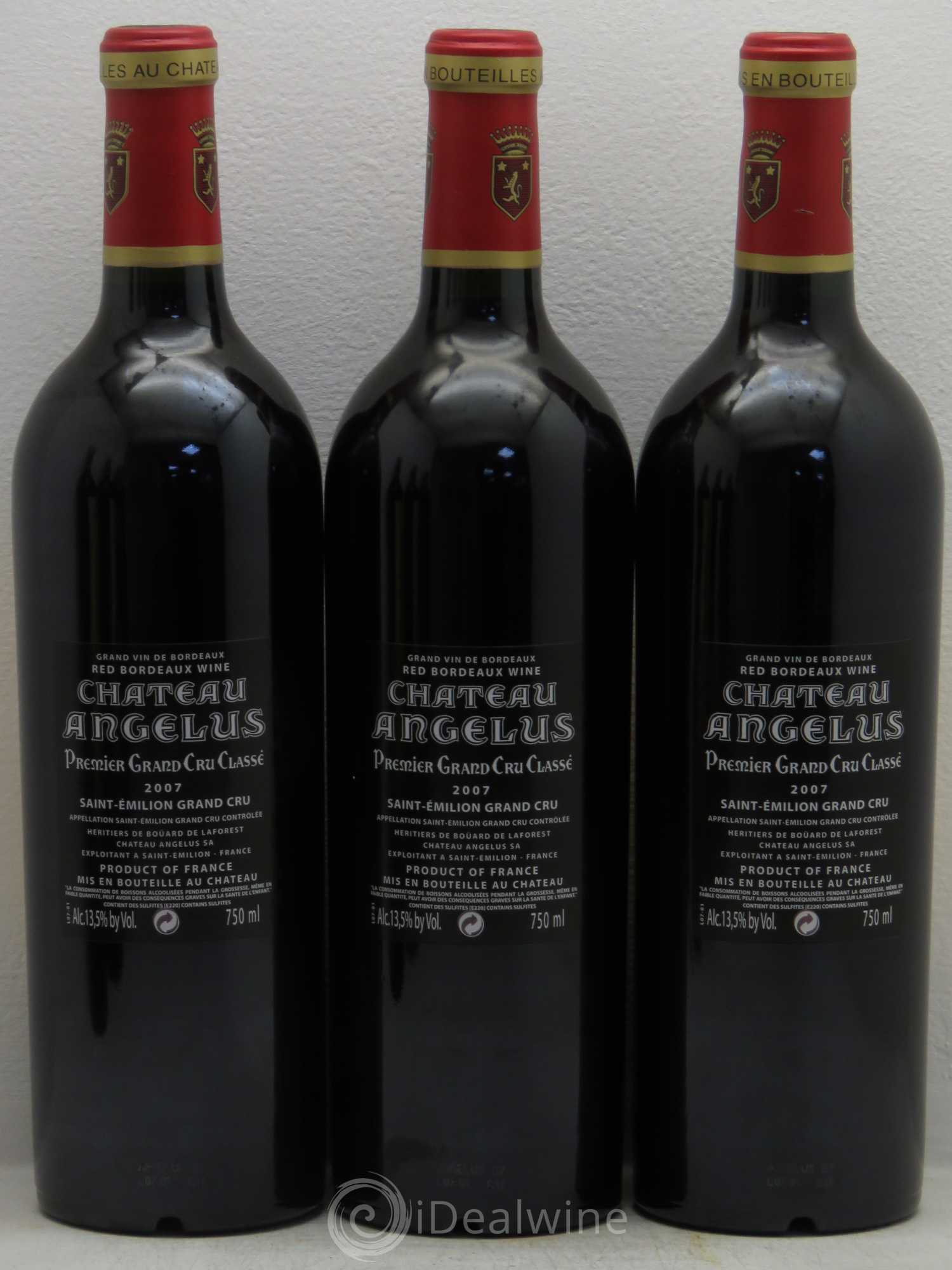 Château Angélus 1er Grand Cru Classé A 2007 - Lot de 6 bouteilles - 2