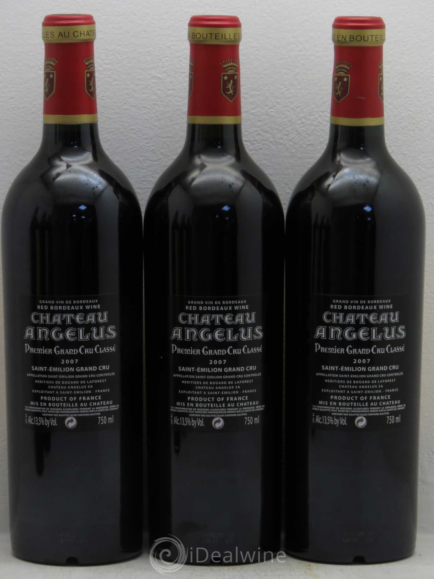 Château Angélus 1er Grand Cru Classé A 2007 - Lot de 6 bouteilles - 4