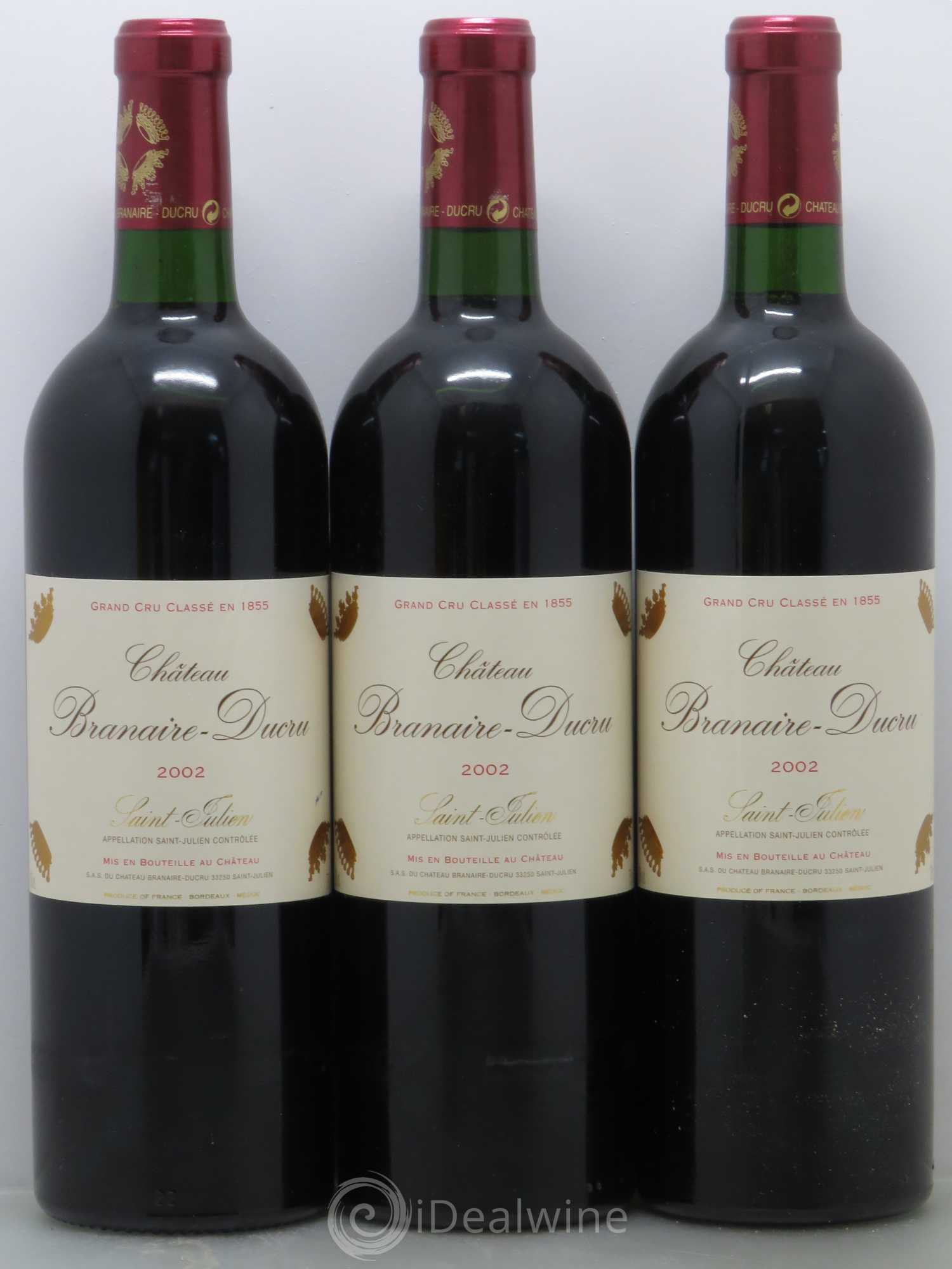 Château Branaire Ducru 4ème Grand Cru Classé 2002 - Lot de 12 bouteilles - 4