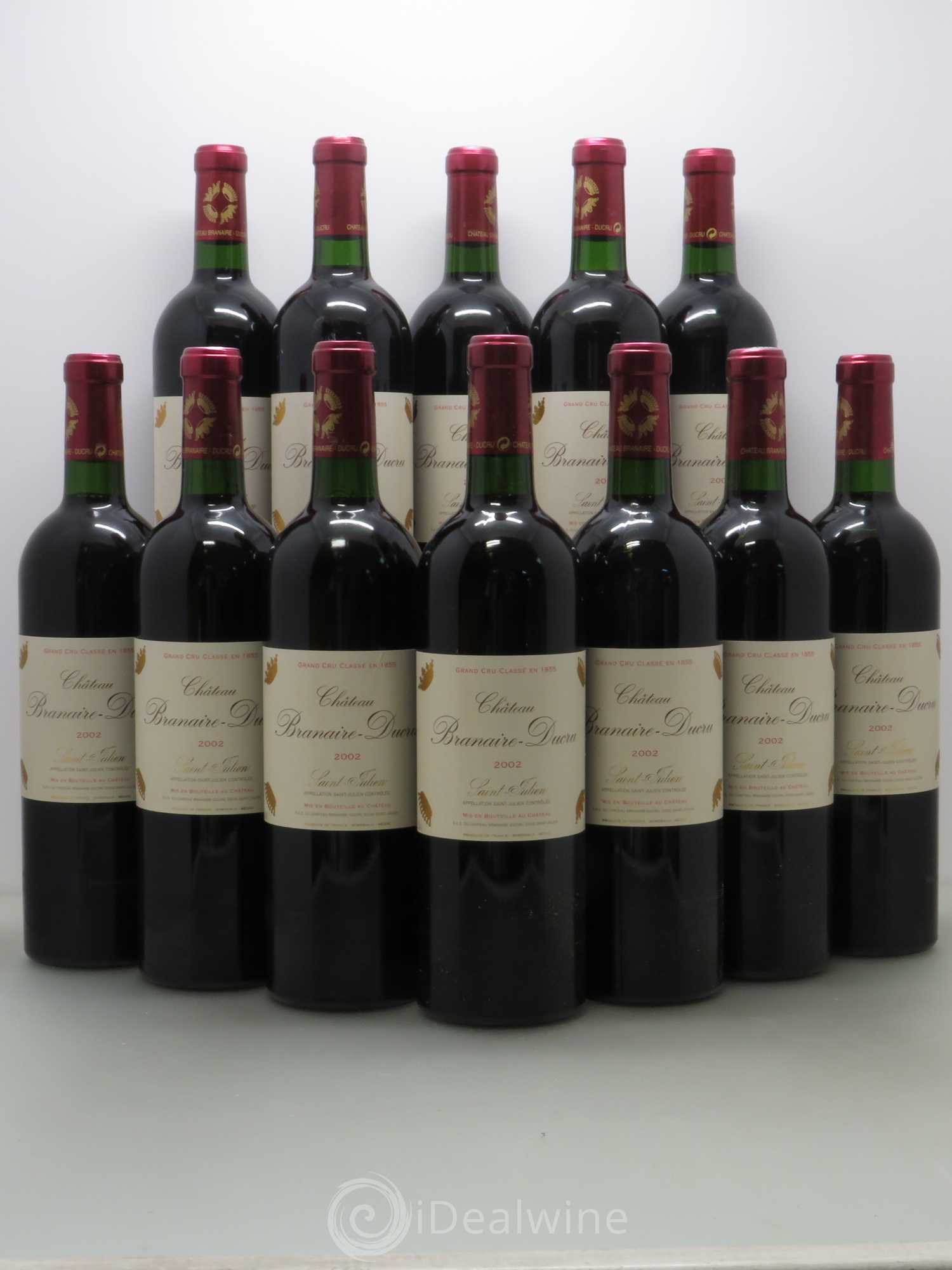 Château Branaire Ducru 4ème Grand Cru Classé 2002 - Lot de 12 bouteilles - 0