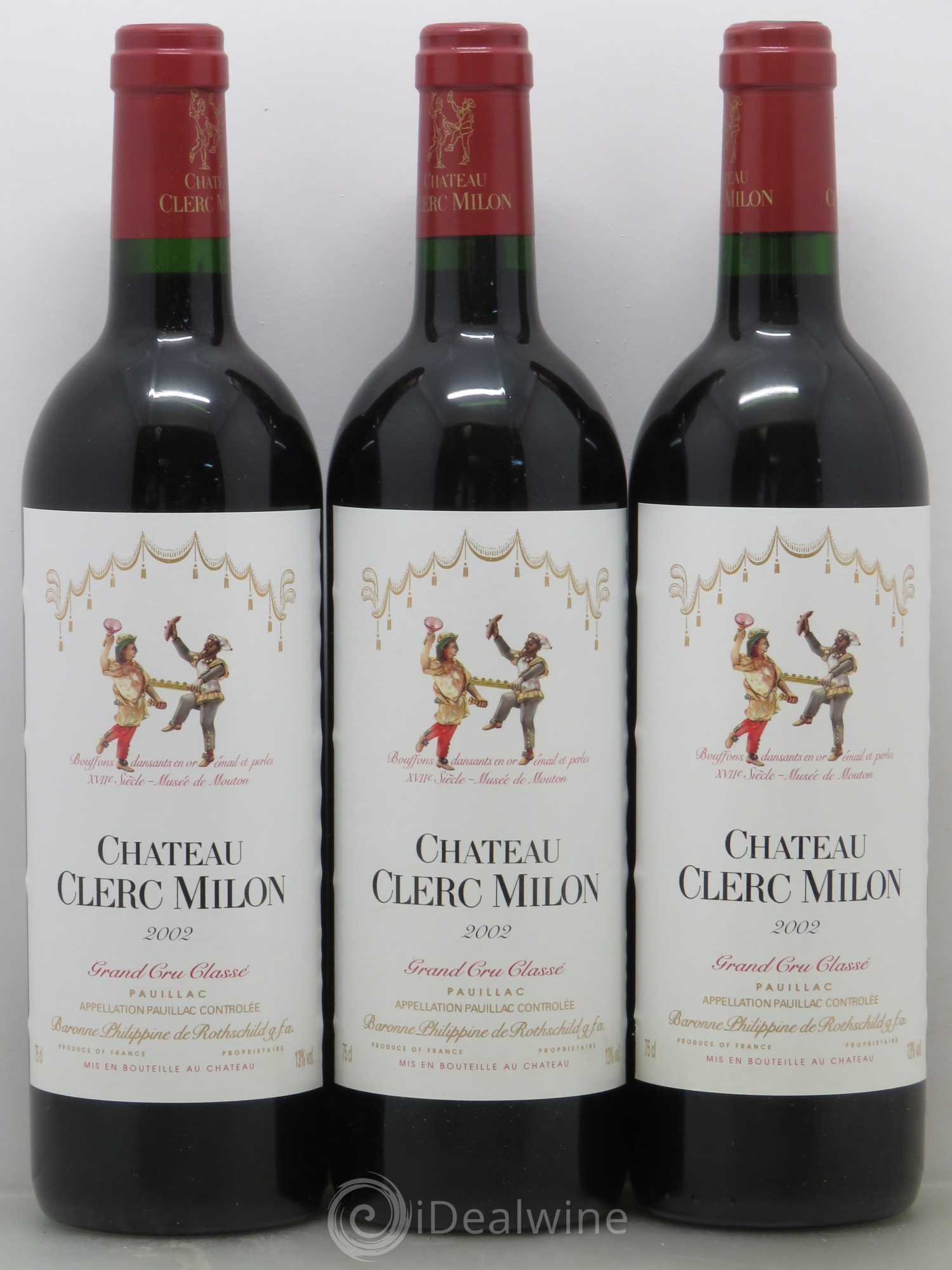 Château Clerc Milon 5ème Grand Cru Classé 2002 - Lot de 12 bouteilles - 2